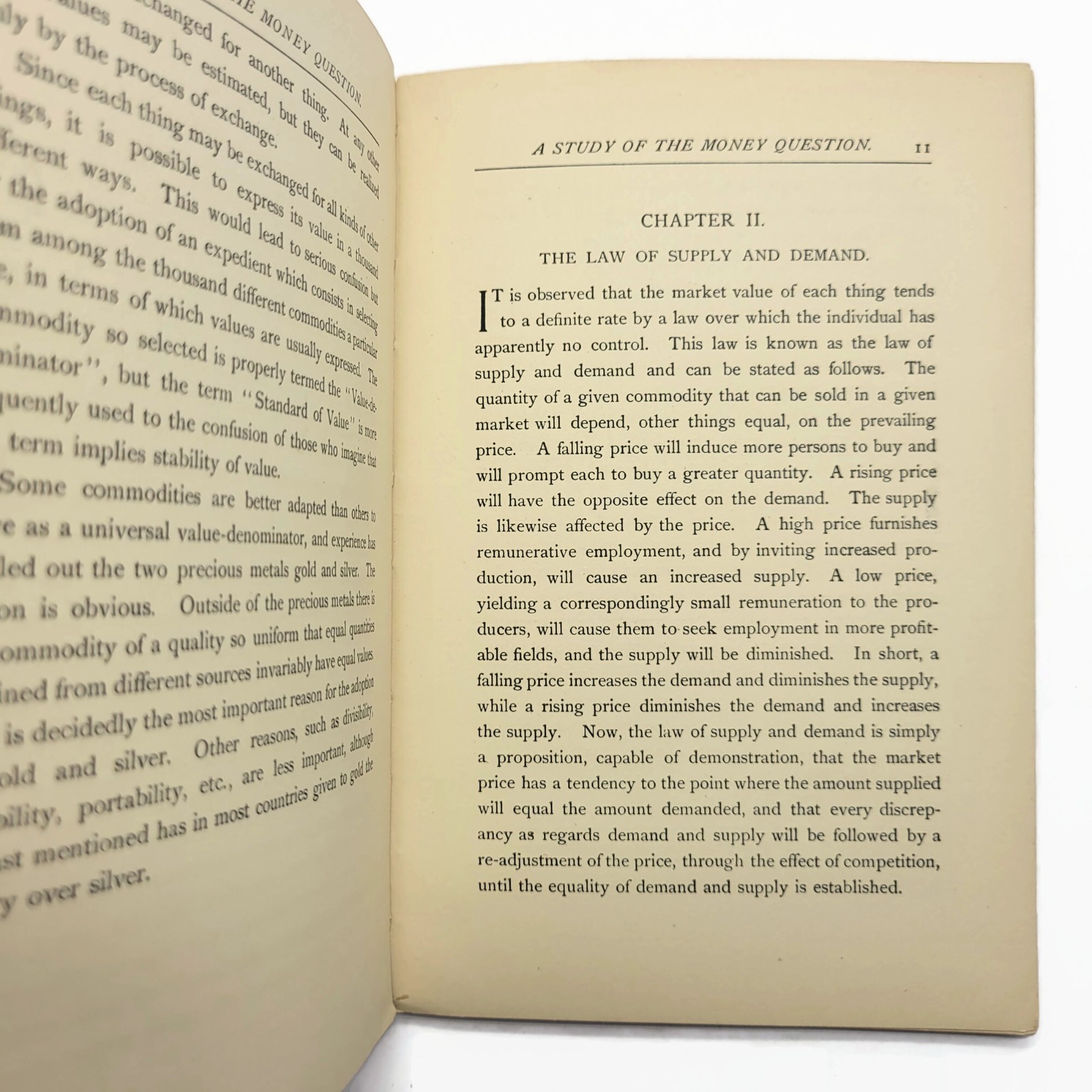Vintage 1894 A Study of The Money Question Economics History Book Hugo Bilgram
