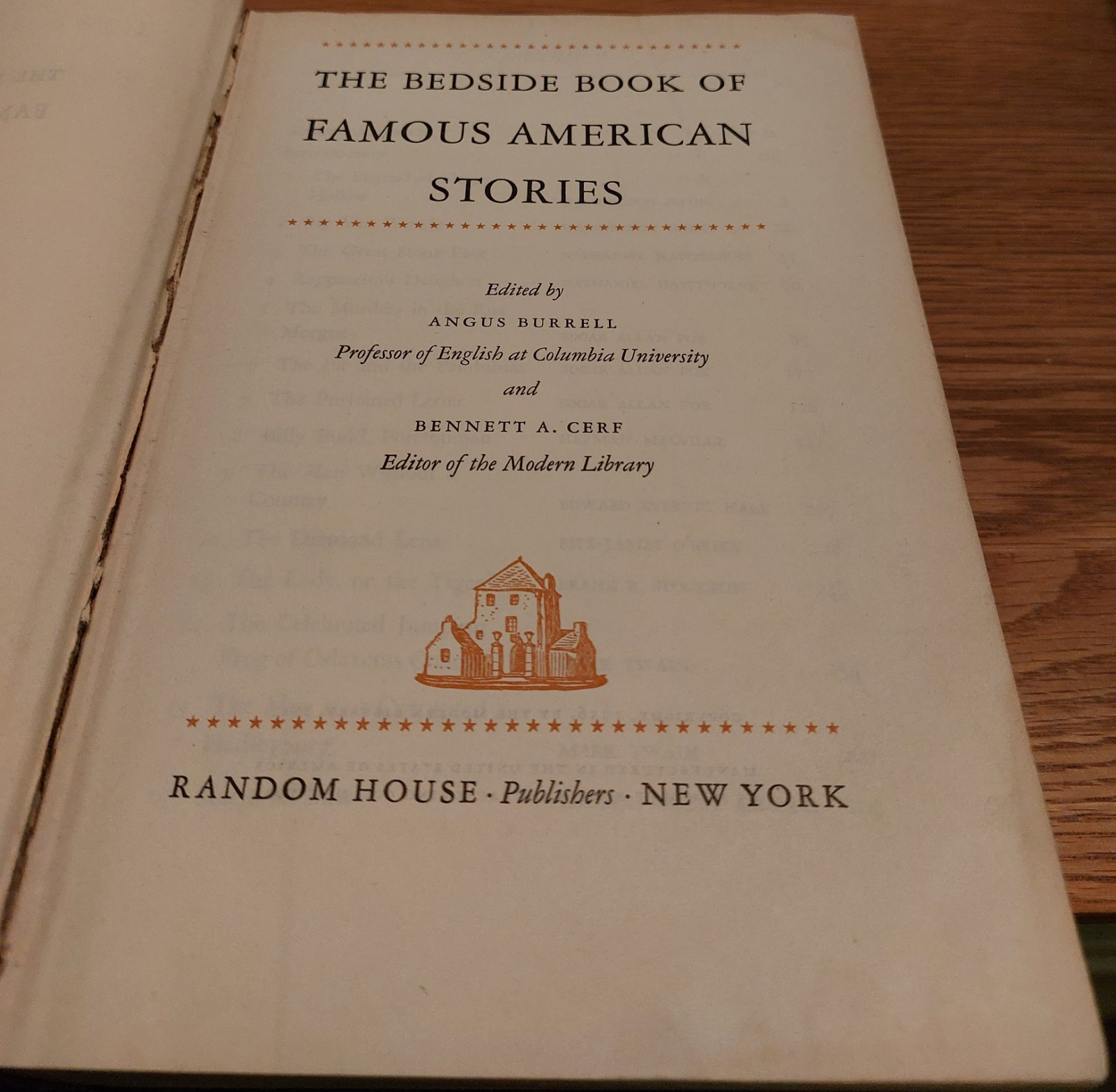 Vintage 1936 American Short Stories Hardback Poe Twain Irving Melville Anthology