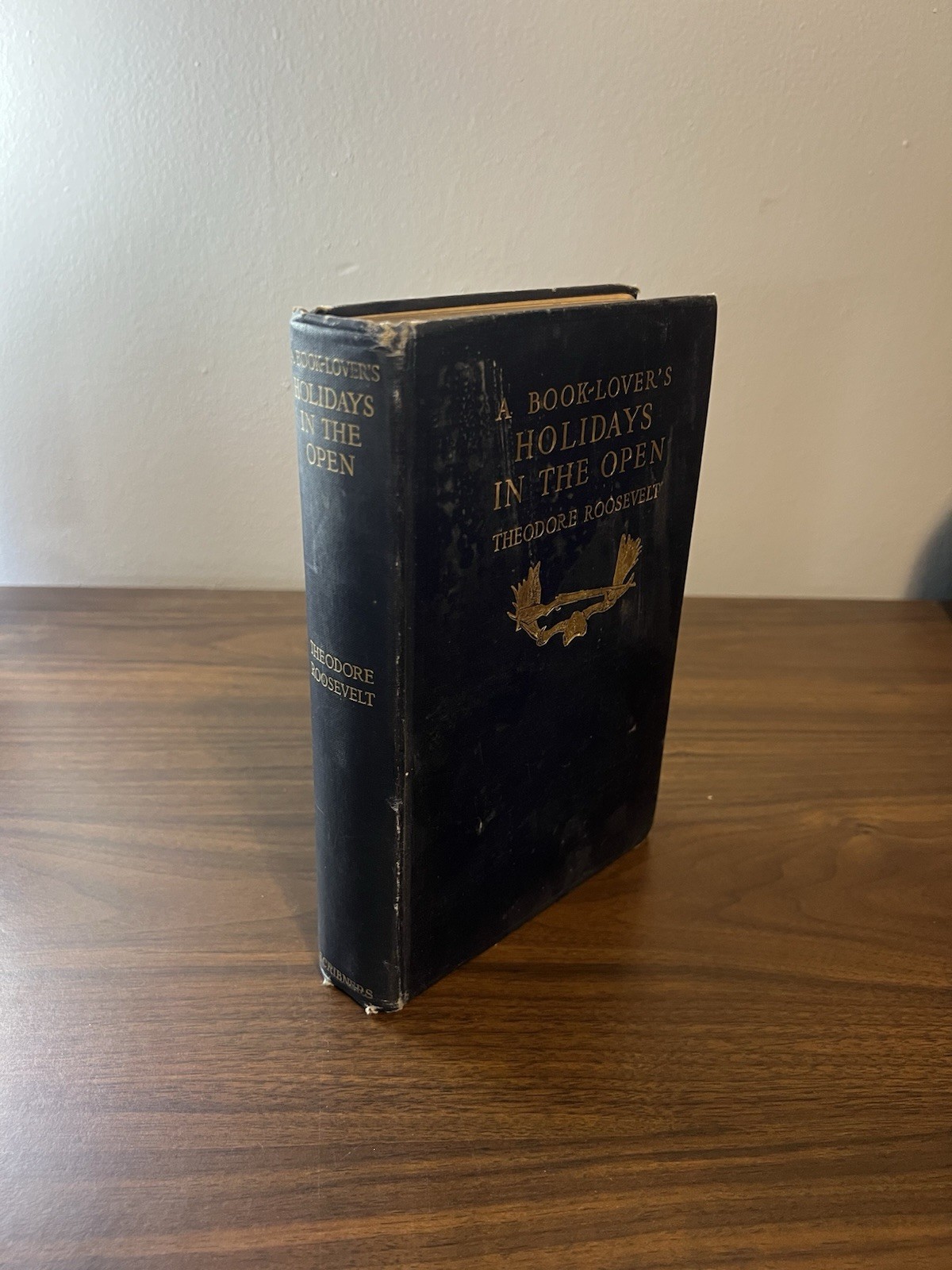 Antique A Book Lovers Holidays in the Open Theodore Roosevelt HC 1916 Vtg