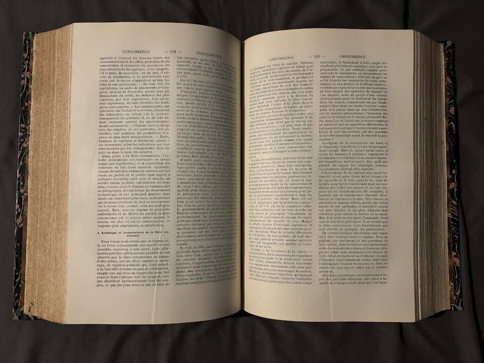 Nouveau Dictionnaire D’Economie Politique Vol 1-2 by Say & Chailley 1891-92 #B15