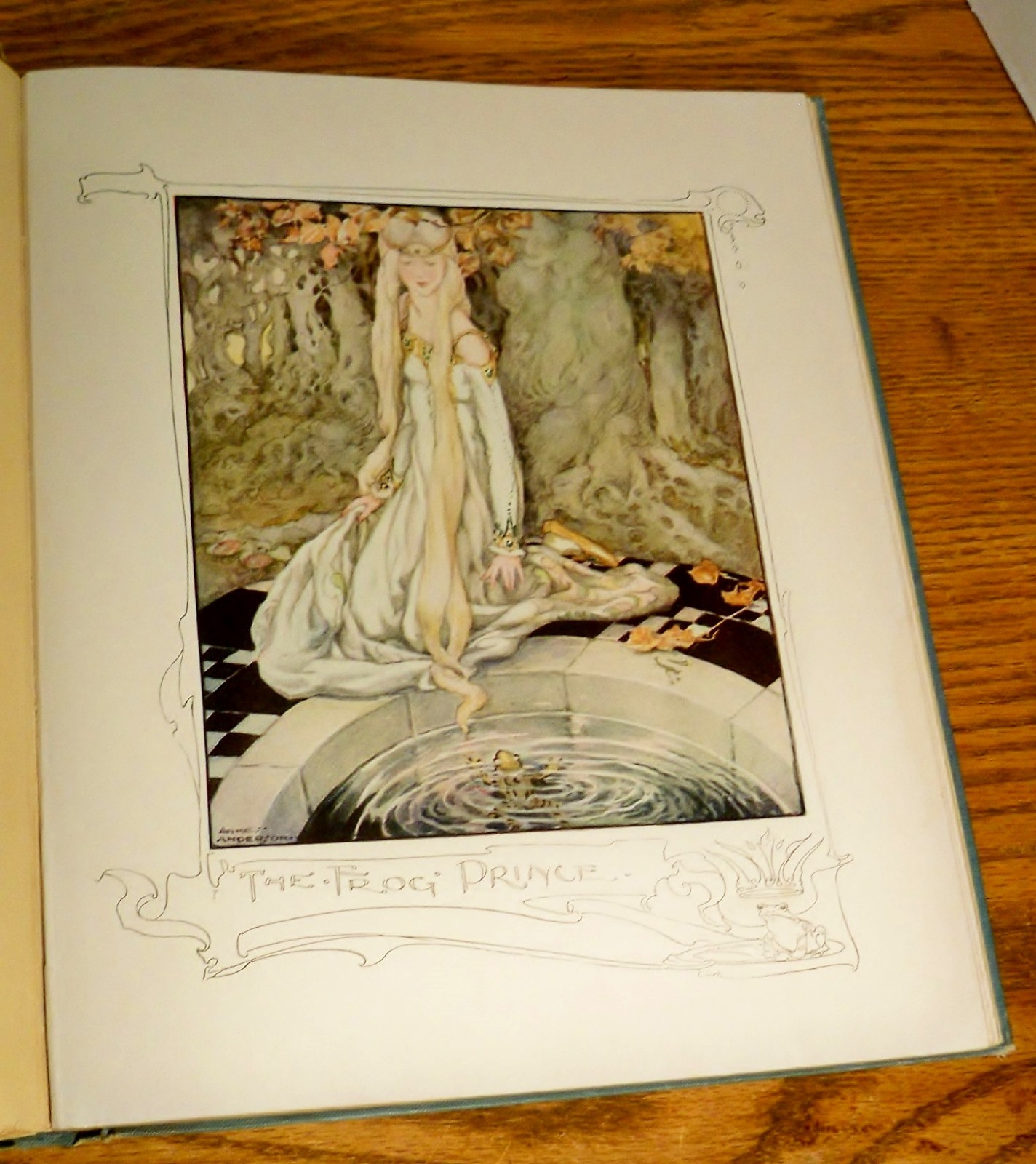 OLD OLD FAIRY TALES 1932 Anne Anderson CINDERELLA Snow White Rapunzel 11 Color