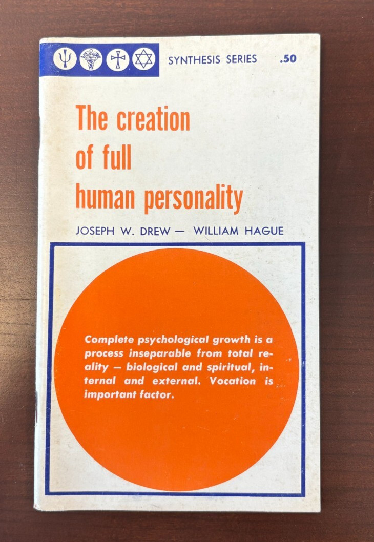 A6 Vintage 1968 The Creation of Full Human Personality by Joseph Drew CATHOLIC