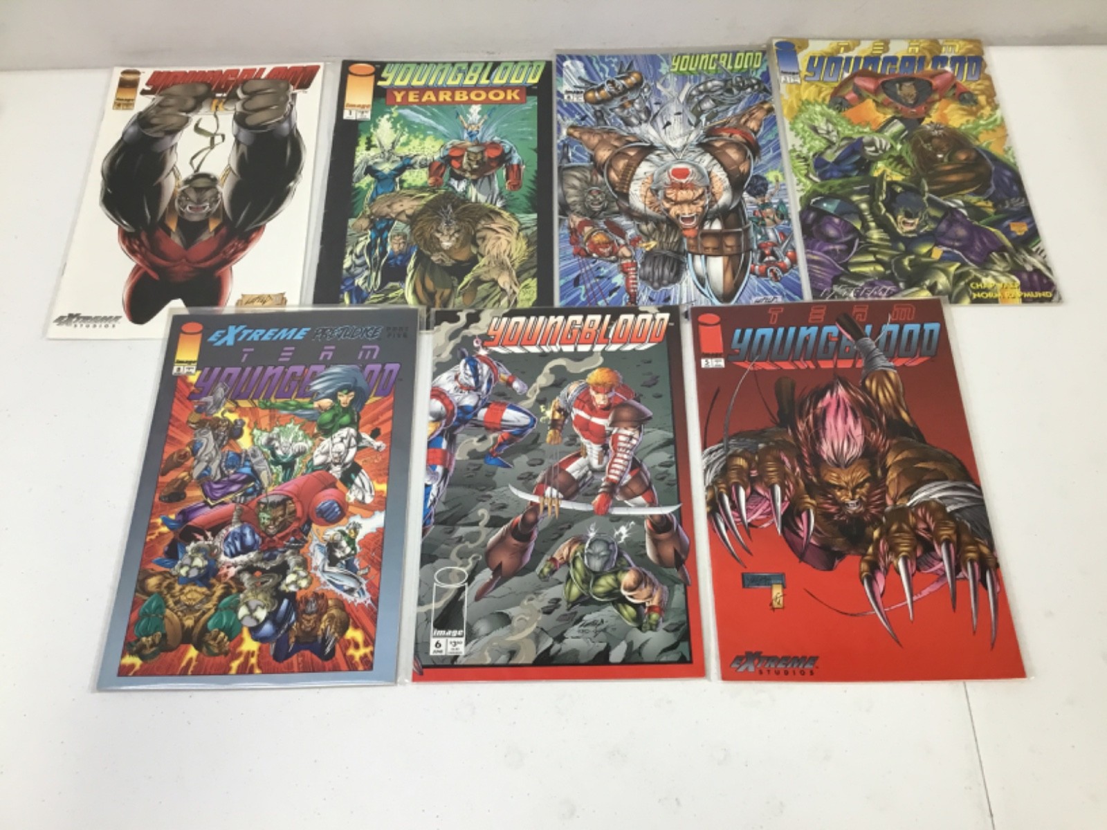 Lot of 7 YoungBlood Comic Books. PB