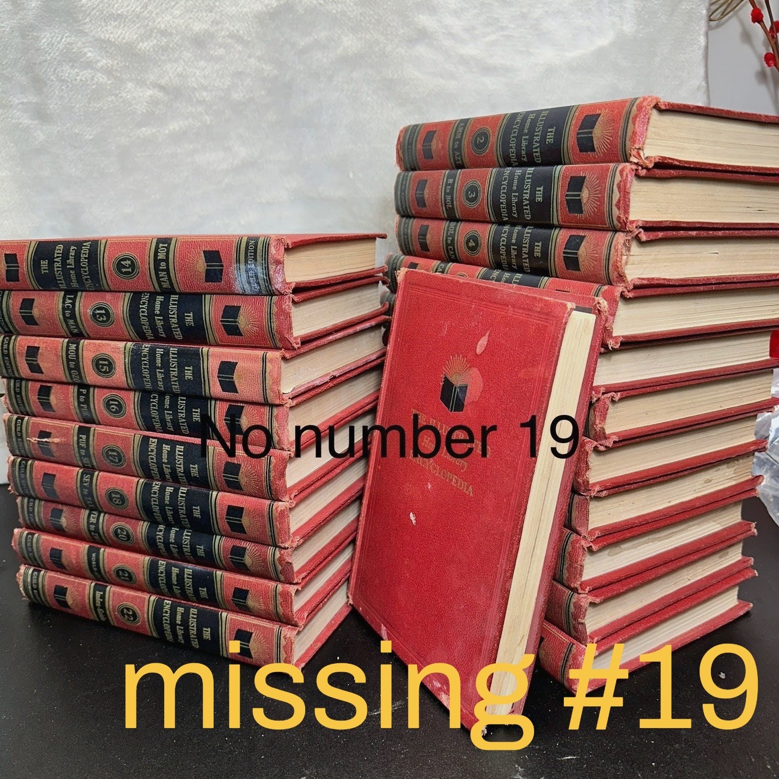 The Illustrated Home Library Encyclopedia Set Vintage (1958) Volume #19 Missing