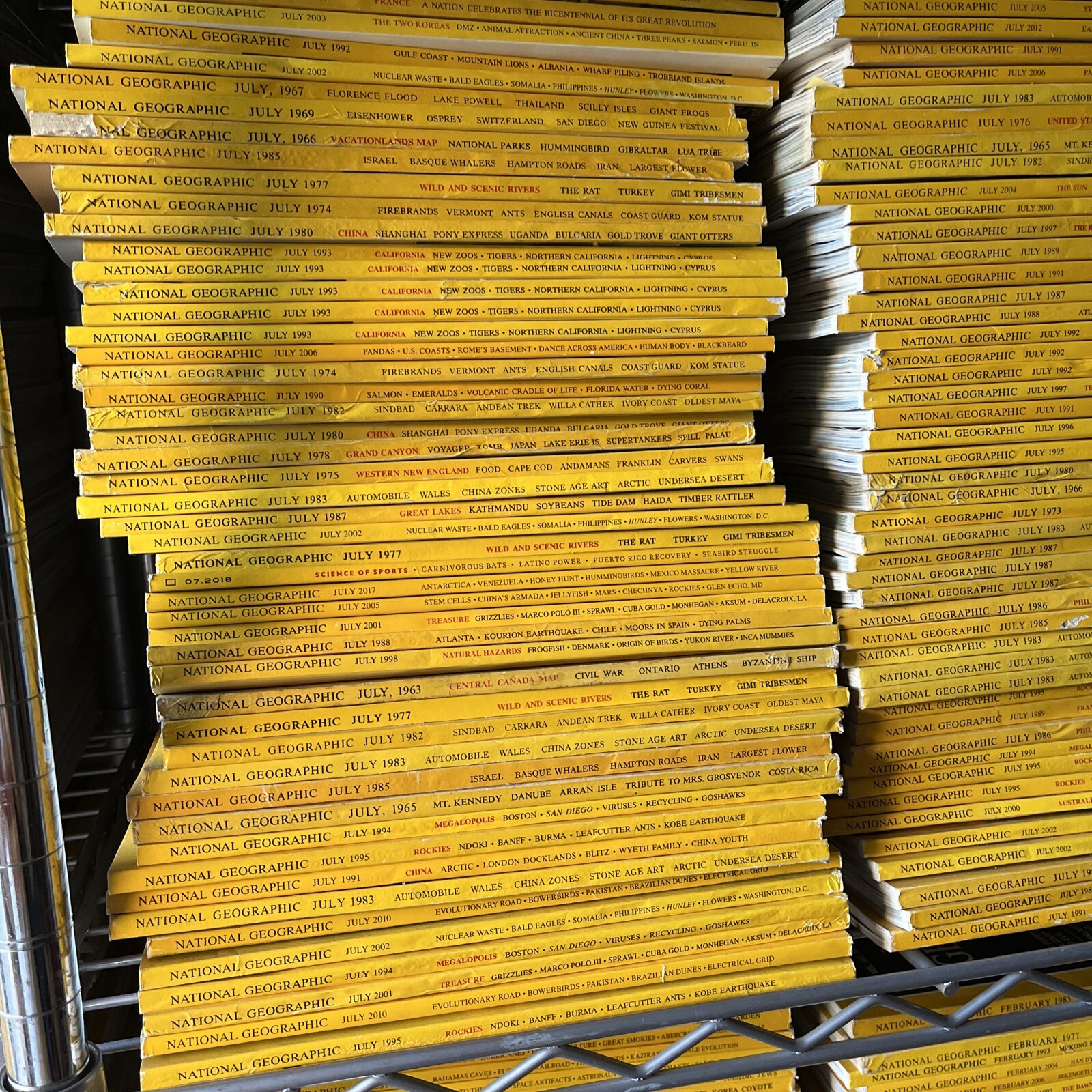 Random Pick Lot of 8 National Geographic Magazine Year 1960-2010s No duplicates