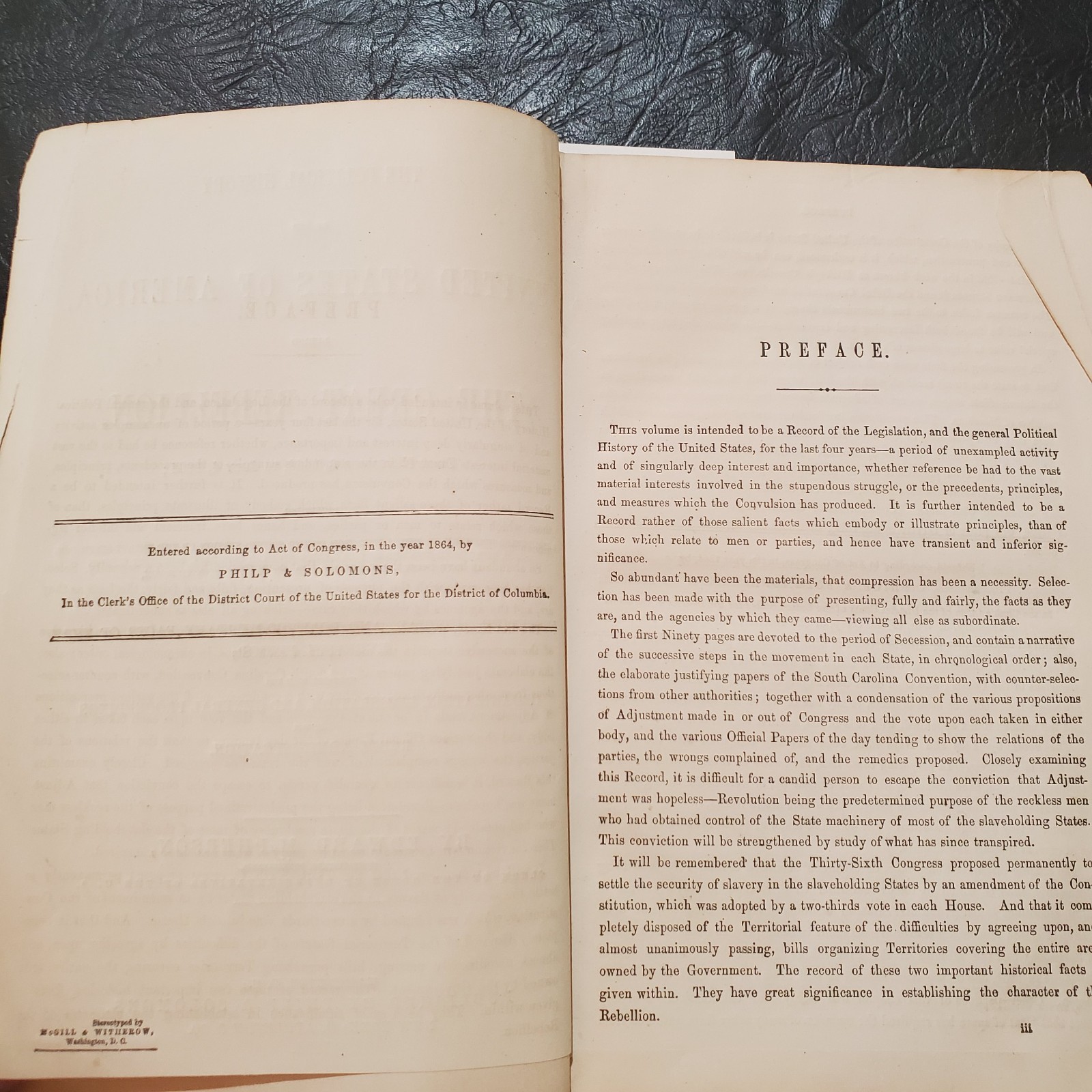 1864 “The Great Rebellion” Wartime Political History of USA by Edward Mcpherson