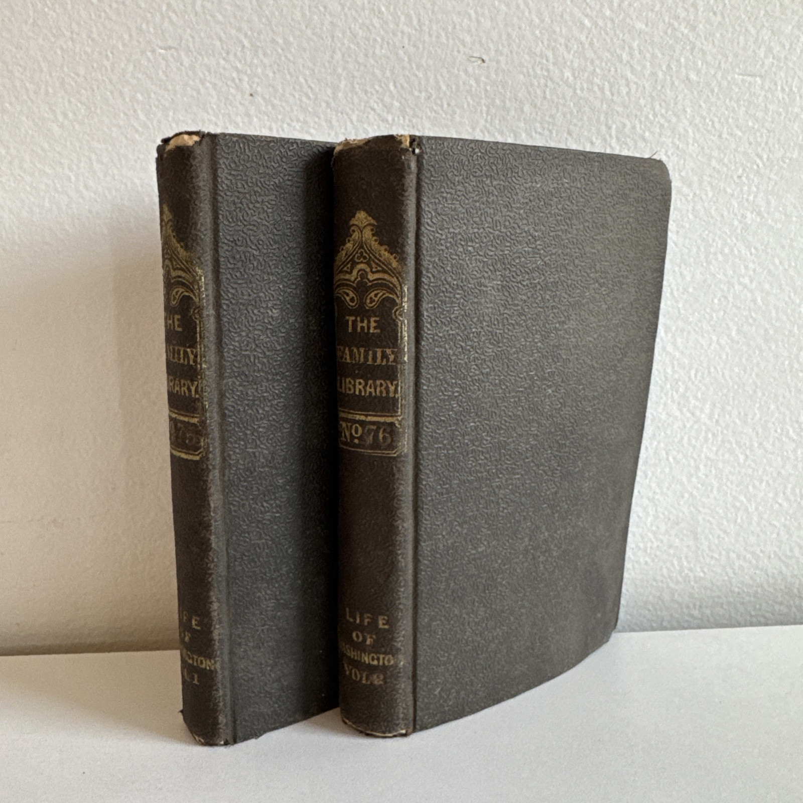 1835 – A Life of Washington in Two Volumes by James K Paulding 1st Ed Family Lib