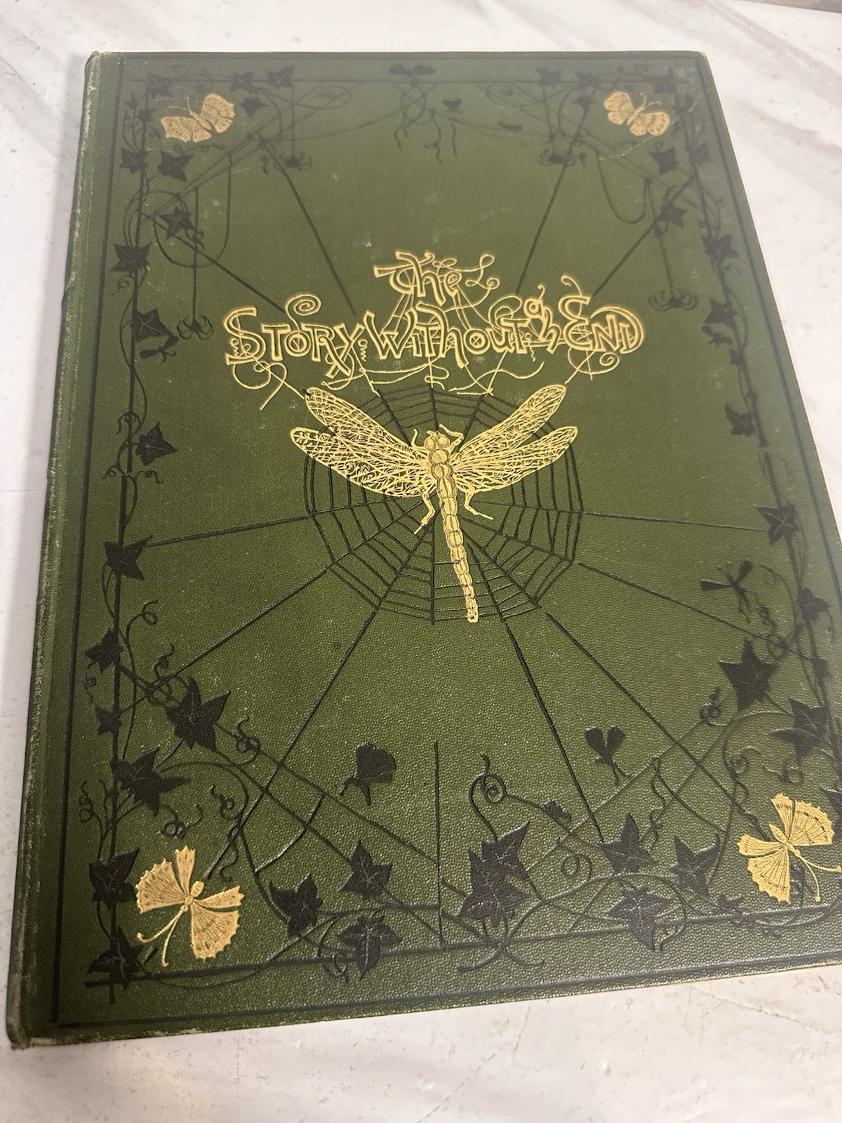 1874 The Story Without an End Sarah Austin Illustrated Victorian Gilt Hardcover