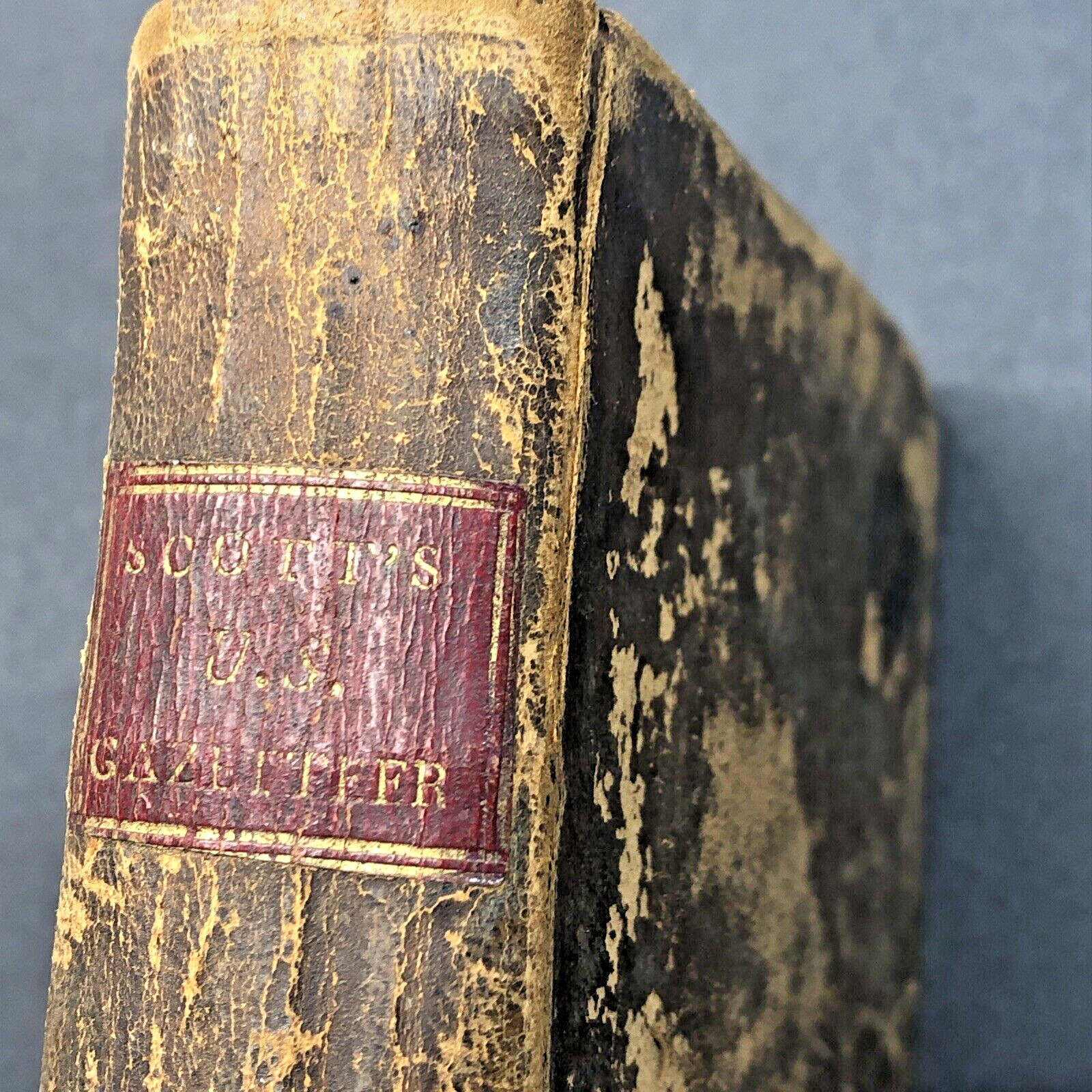 Antique Book 1795 The United States Gazetteer Joseph Scott Boundaries Population