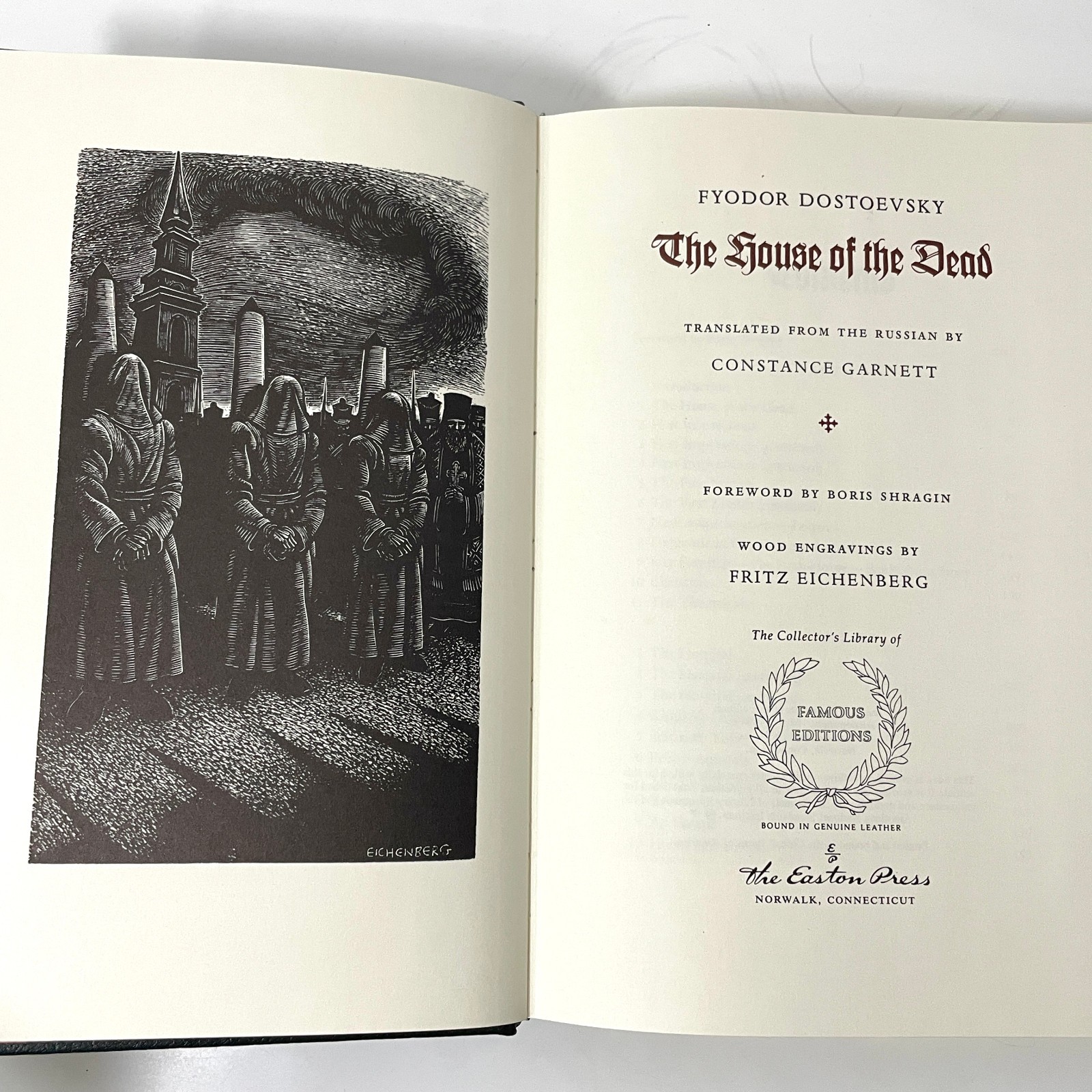 Easton Press The House of the Dead by Fyodor Dostoevsky Famous Edition 1994