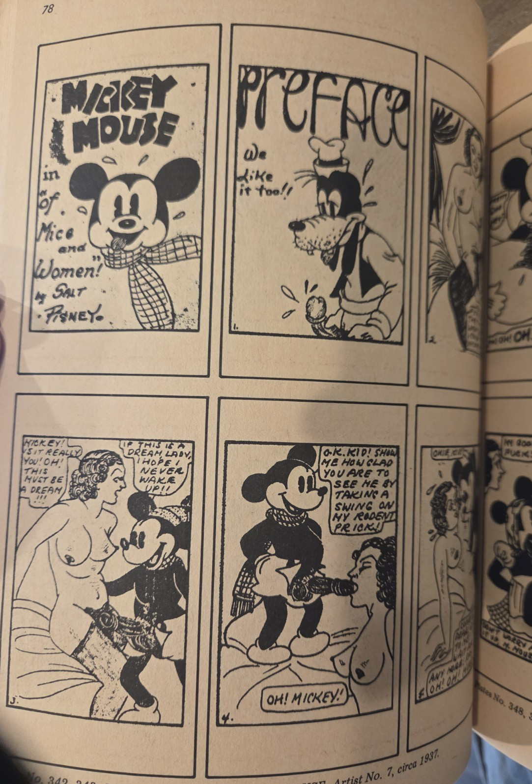 SEX IN COMICS: A HISTORY OF THE EIGHT PAGERS (4 VOLUMES) Donald Gilmore 1971