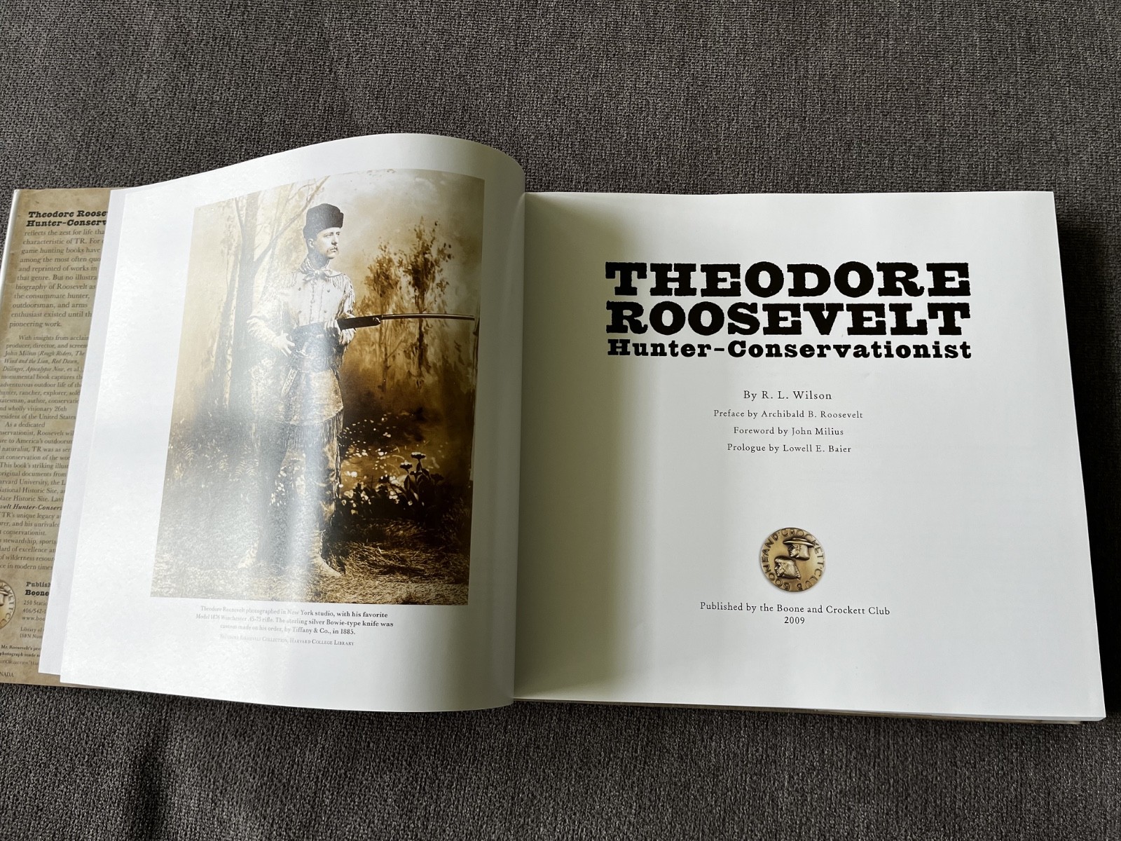 Theodore Roosevelt Hunter-Conservationist R.L. Wilson Signed Limited 963 of 1000