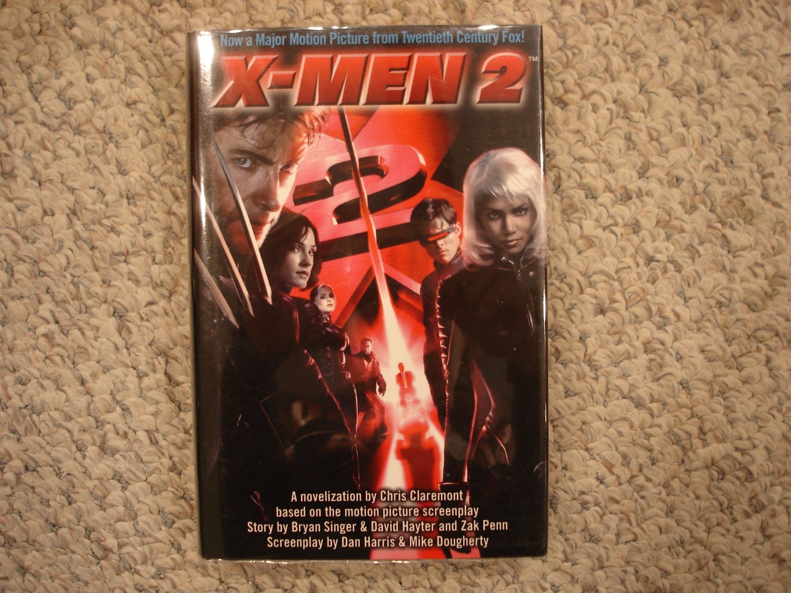 X-Men 2 movie tie in hardcover Chris Claremont 2003 Mylar Del Rey