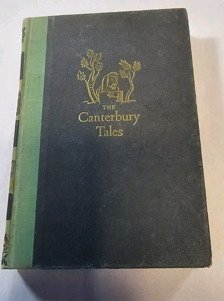THE CANTERBURY TALES OF GEOFFREY CHAUCER, Hardcover 1948, Second Printing