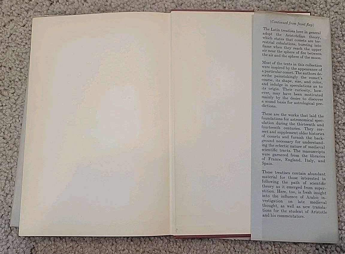 Latin Treatises on Comets between 1238 & 1368 A.D. by Lynn Thorndike