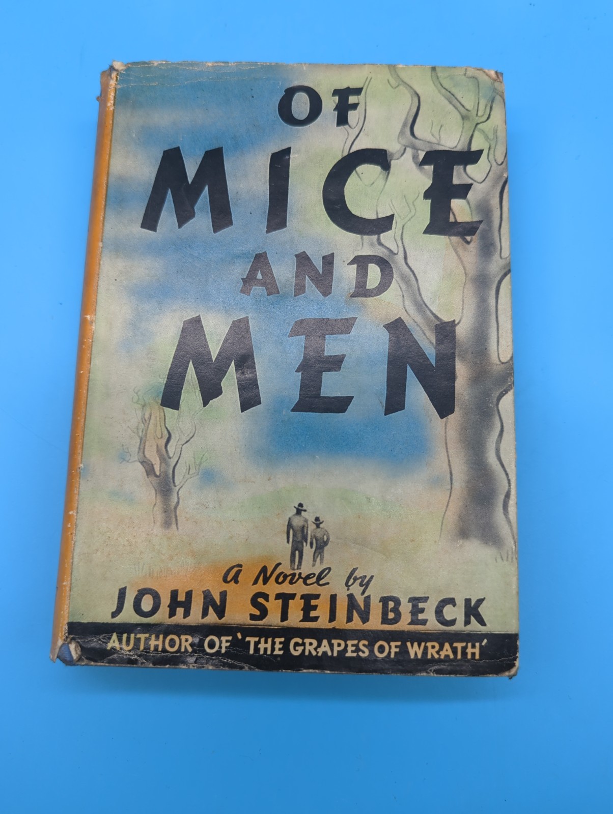 Of Mice and Men John Steinbeck 1940 Triangle Book 16th Printing HC W/Dust Jacket