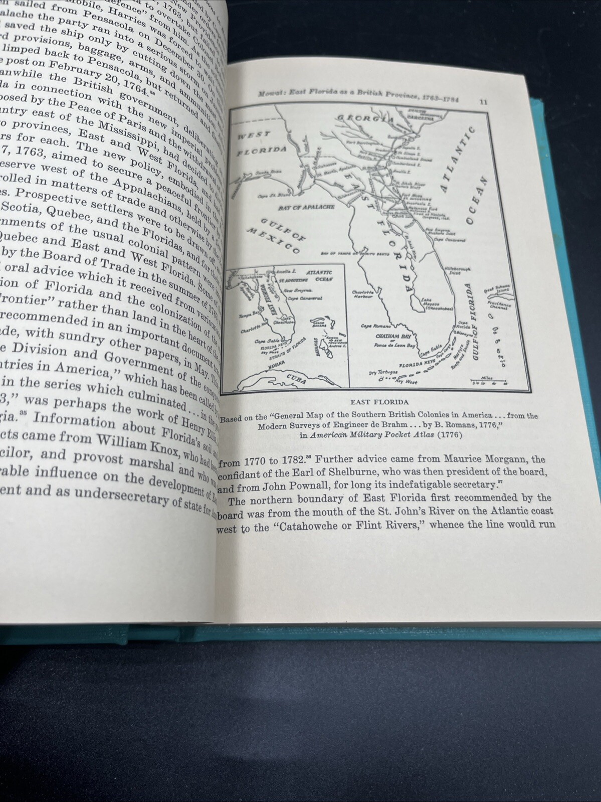 East Florida as a British Province 1763-1784 (Floridiana Facsimile Series) MOWAT