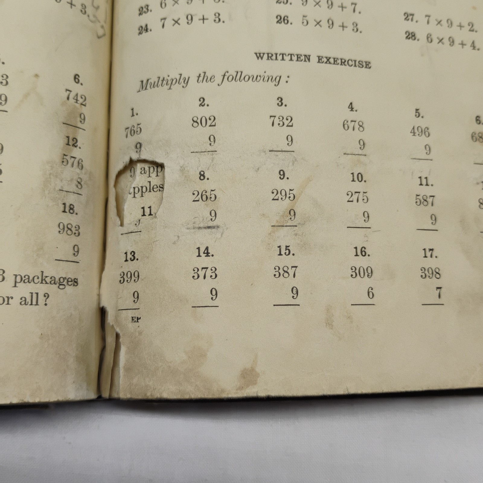 Antique 1915 Essentials Of Arithmetic Primary Book Wentworth Smith Homeschooling