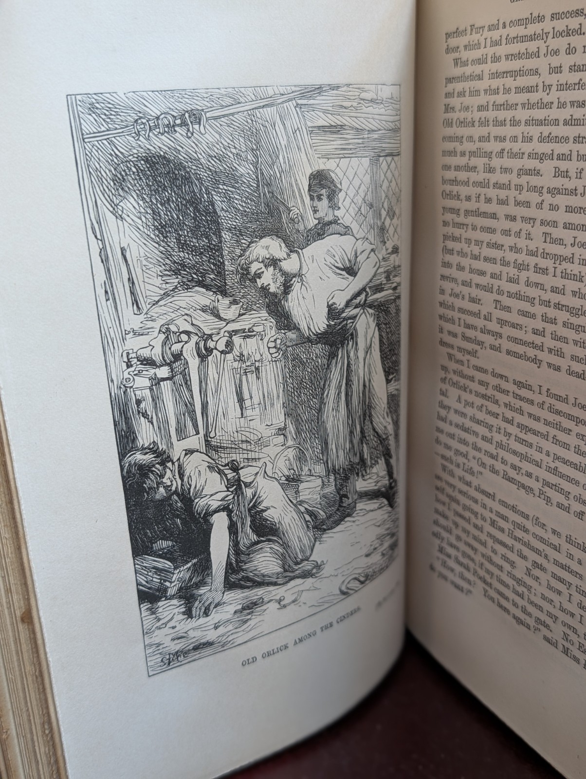 Great Expectations by Charles Dickens beautiful gilt brown leather binding