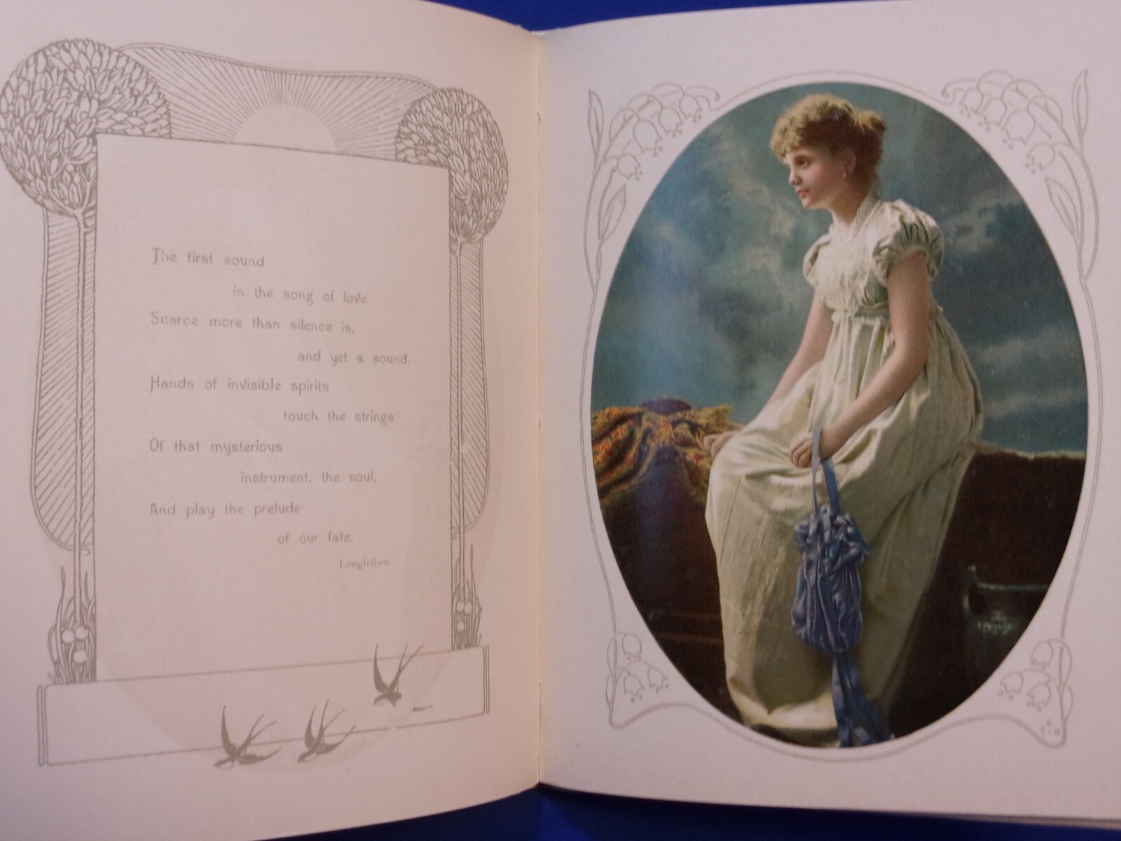 Ca. 1906 Unused Chromolithographed BRIDAL SOUVENIR, London & NY, Nister & Dutton