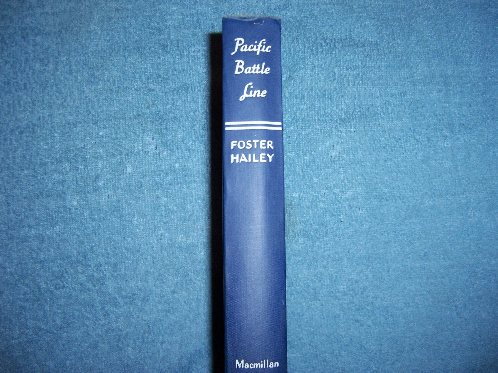 PACIFIC BATTLE LINE by Foster Hailey/1st Ed/HCDJ/Military/WWII 1939-45