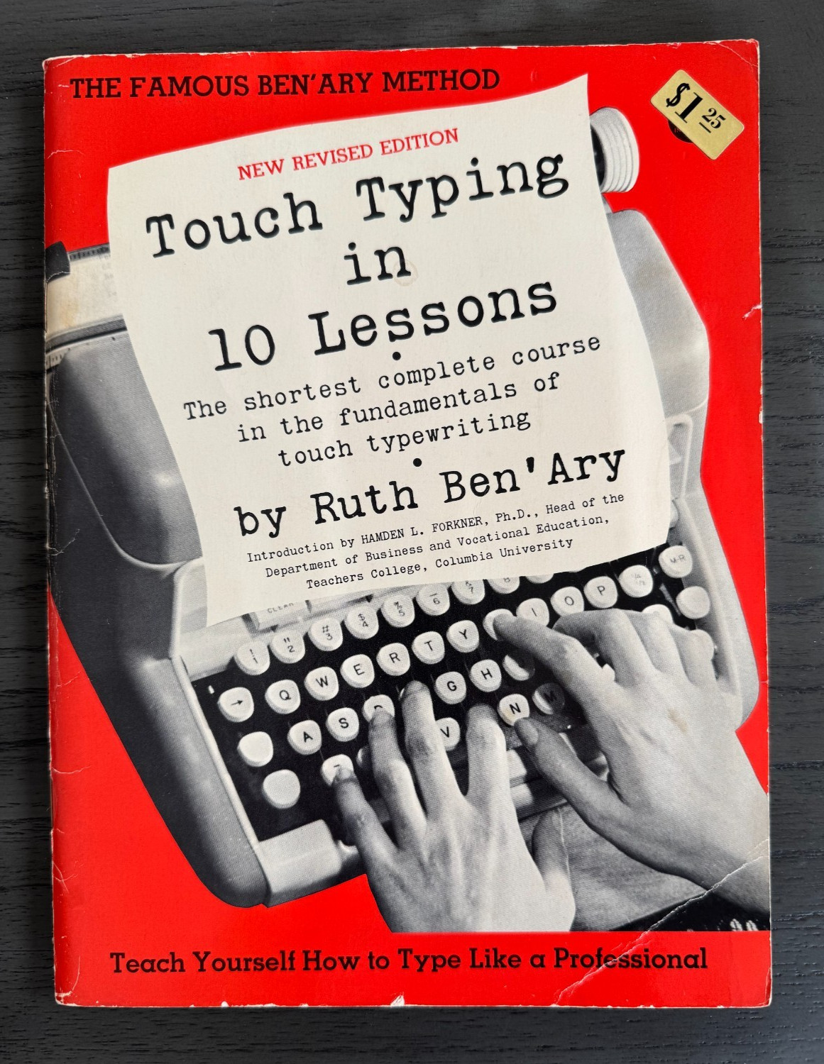 VINTAGE TOUCH TYPING in 10 LESSONS-Fundamentals of Touch Typing by Ruth Ben’Ary