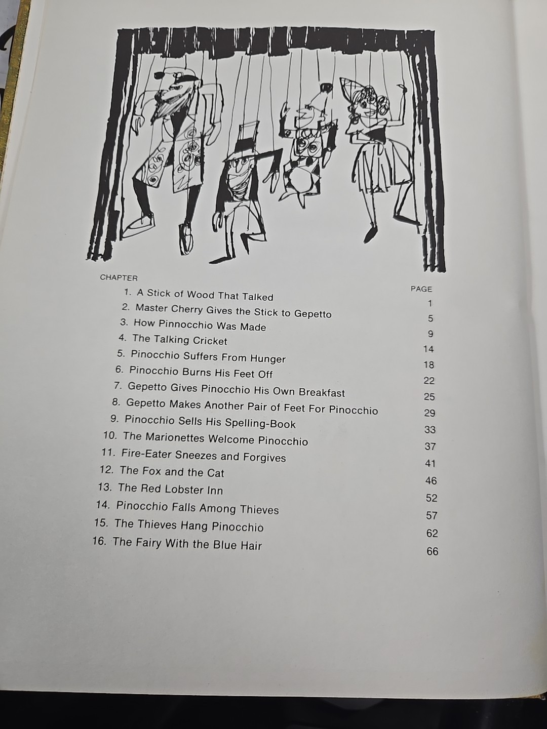 Vtg Pinocchio by Carlo Collodi 1968 Educator Classic Library-Staff Illustrated