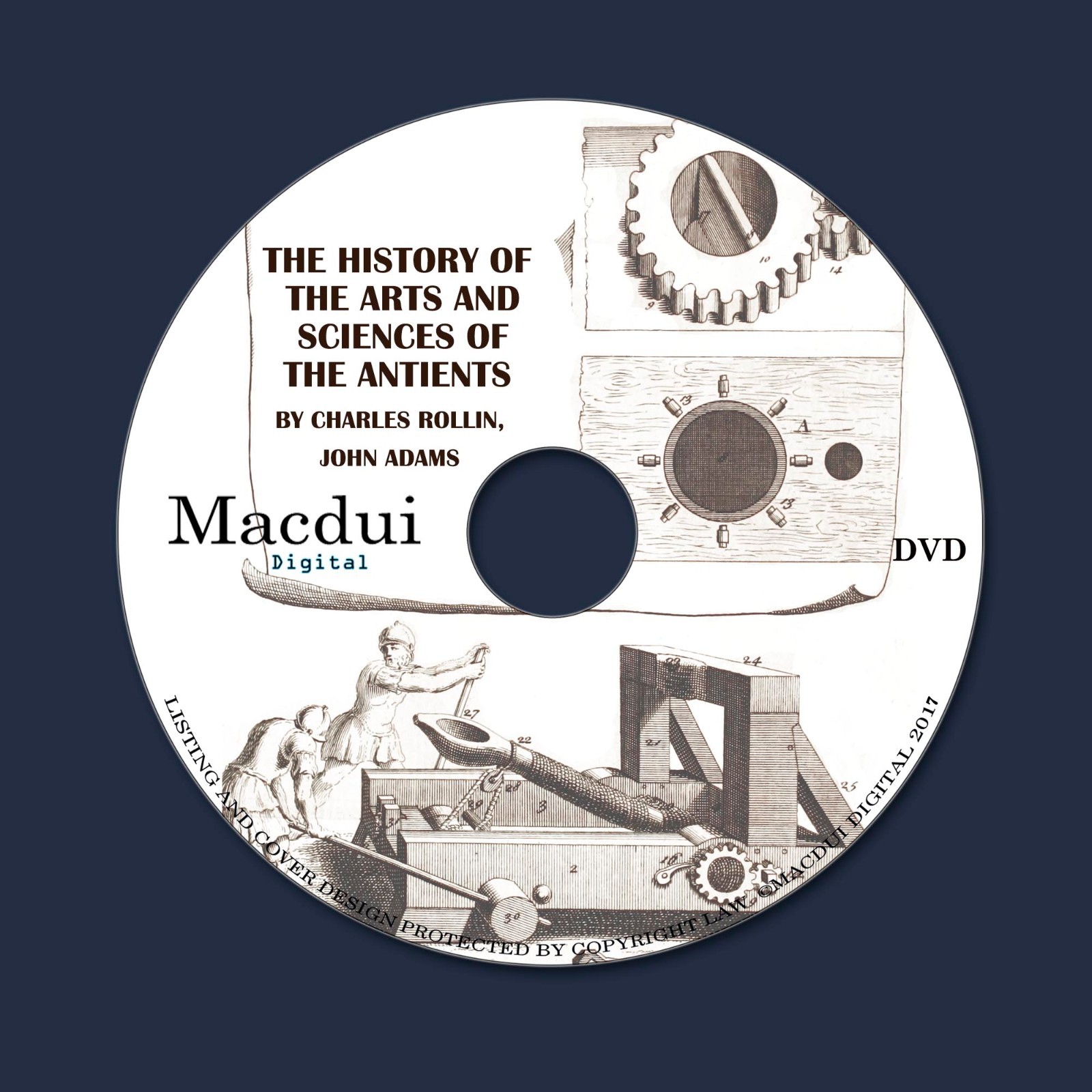 History of arts and sciences of antients by Charles Rollin 3 PDF E-Books 1 DVD