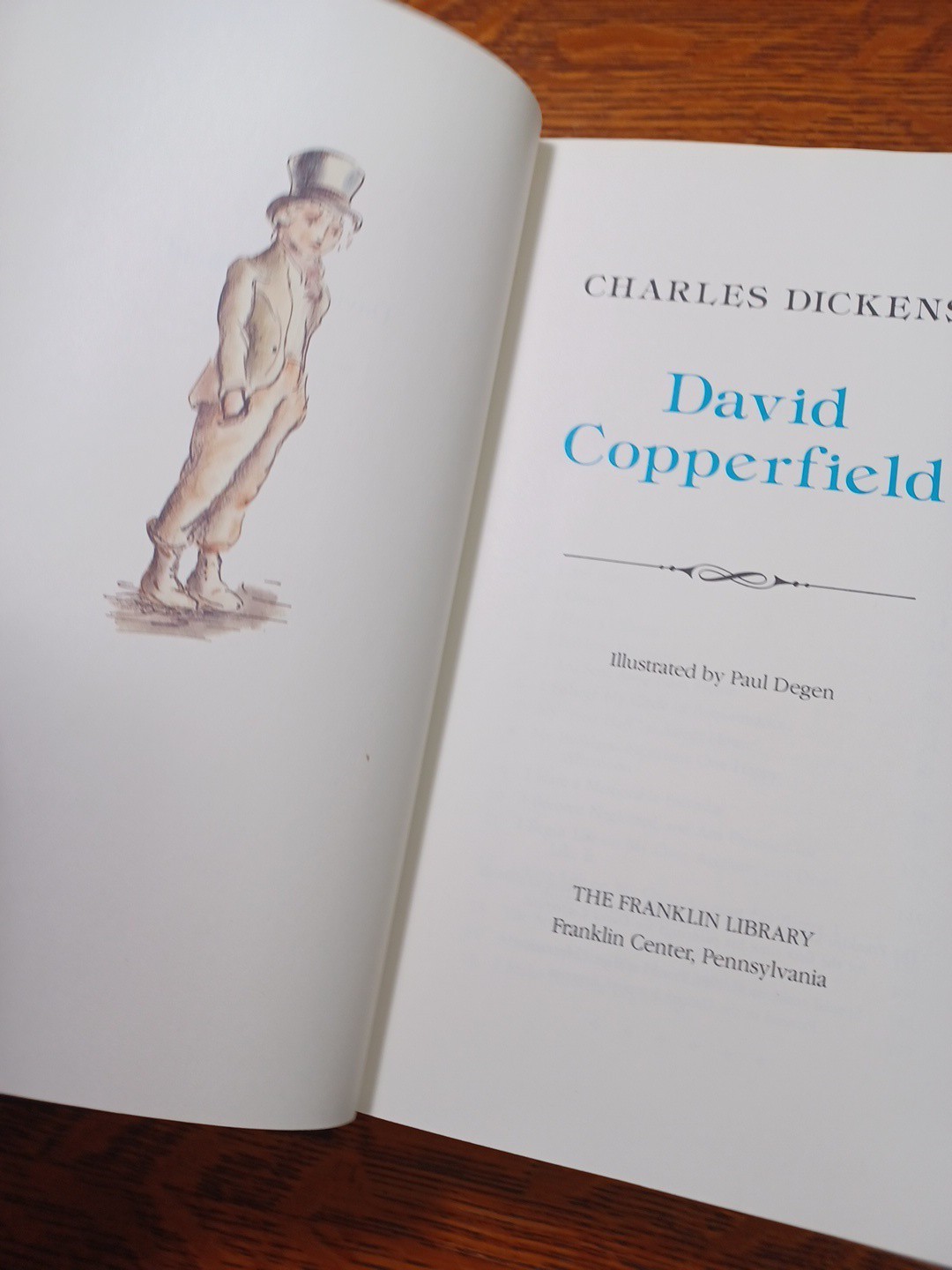 David Copperfield Franklin Library 1980 Quarter-Bound Leather HC JBS2
