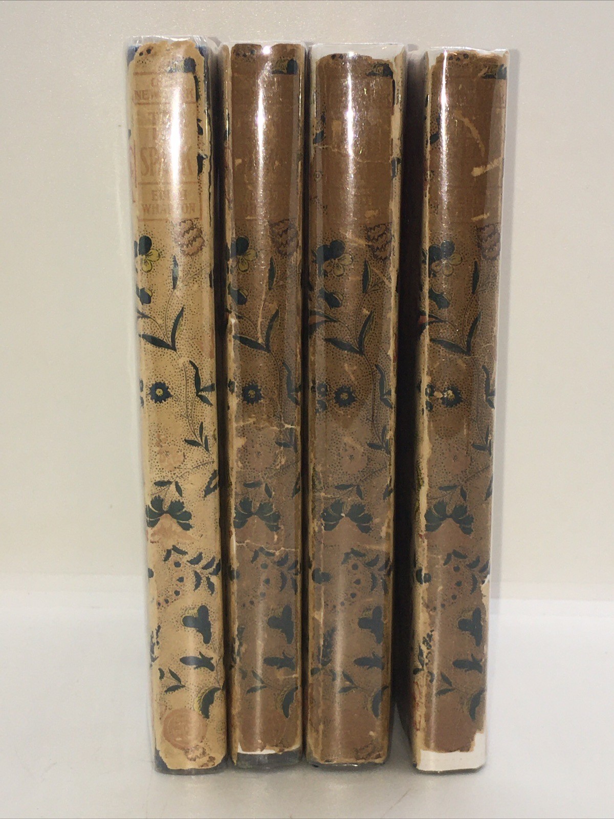 Rare 1924 Edith Wharton First Edition Old New York 4 Book Set, 1 SIGNED!! HCDJ