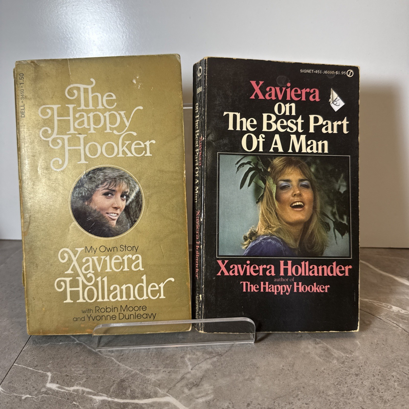 Xaviera Hollander BEST PART OF A MAN & The Happy Hooker 1975 mass market Lot