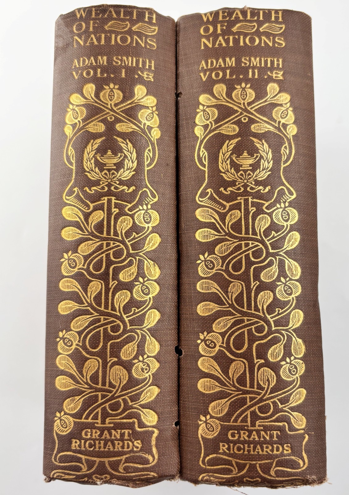 Nature and Causes of the Wealth of Nations, Vols 1 & 11 by Adam Smith circa1900