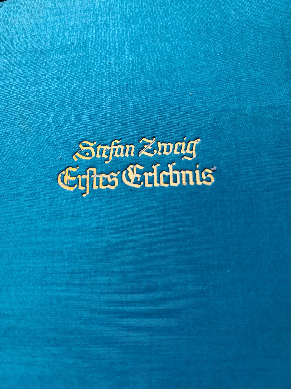 Stefan Zweig Erstes Erlebnis 1926 Insel-Verlag Leipzig German Antique Book
