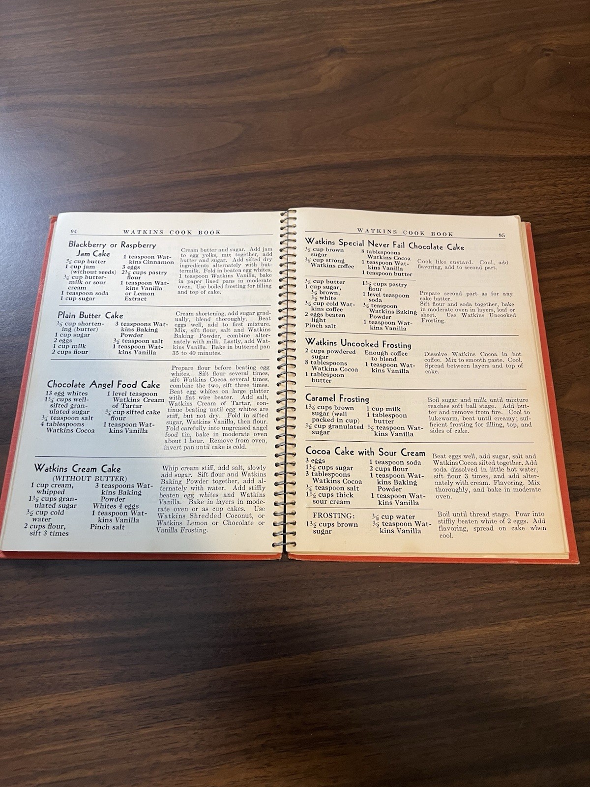 1936 Depression Era J.R. Watkins Co. Vintage Cook Book Winona Minnesota Recipes
