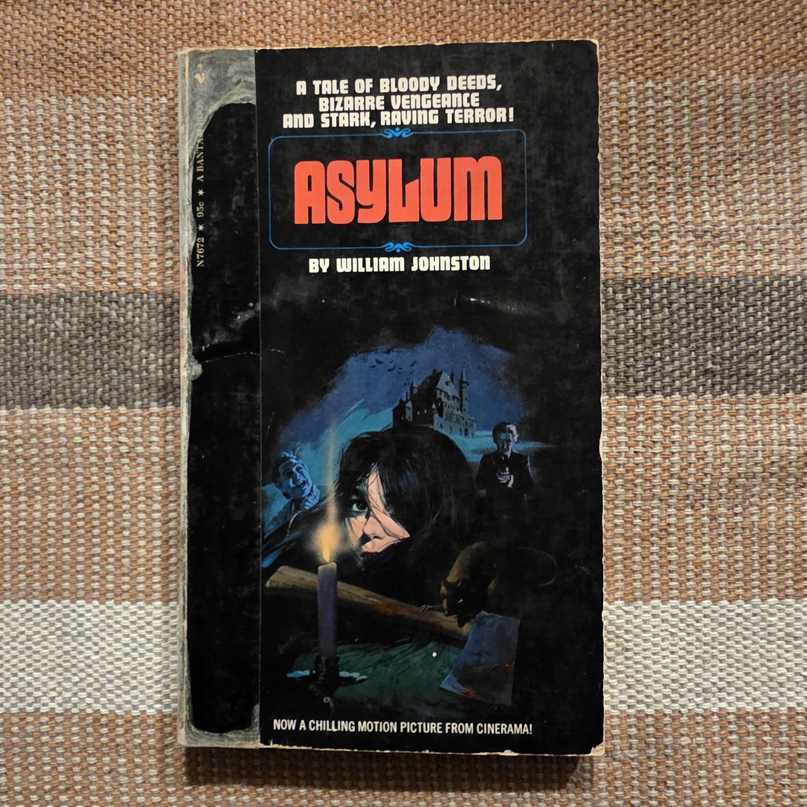 Vintage ASYLUM 1972 Paperback Horror William Johnston BANTAM BOOKS Movie Tie-in