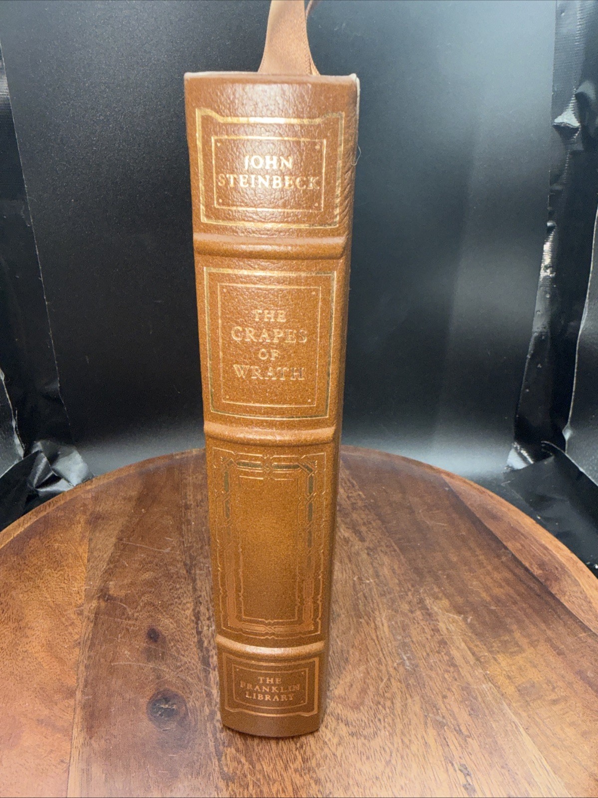 VTG Grapes of Wrath By John Steinbeck – Franklin Library Pulitzer 1980 Leather
