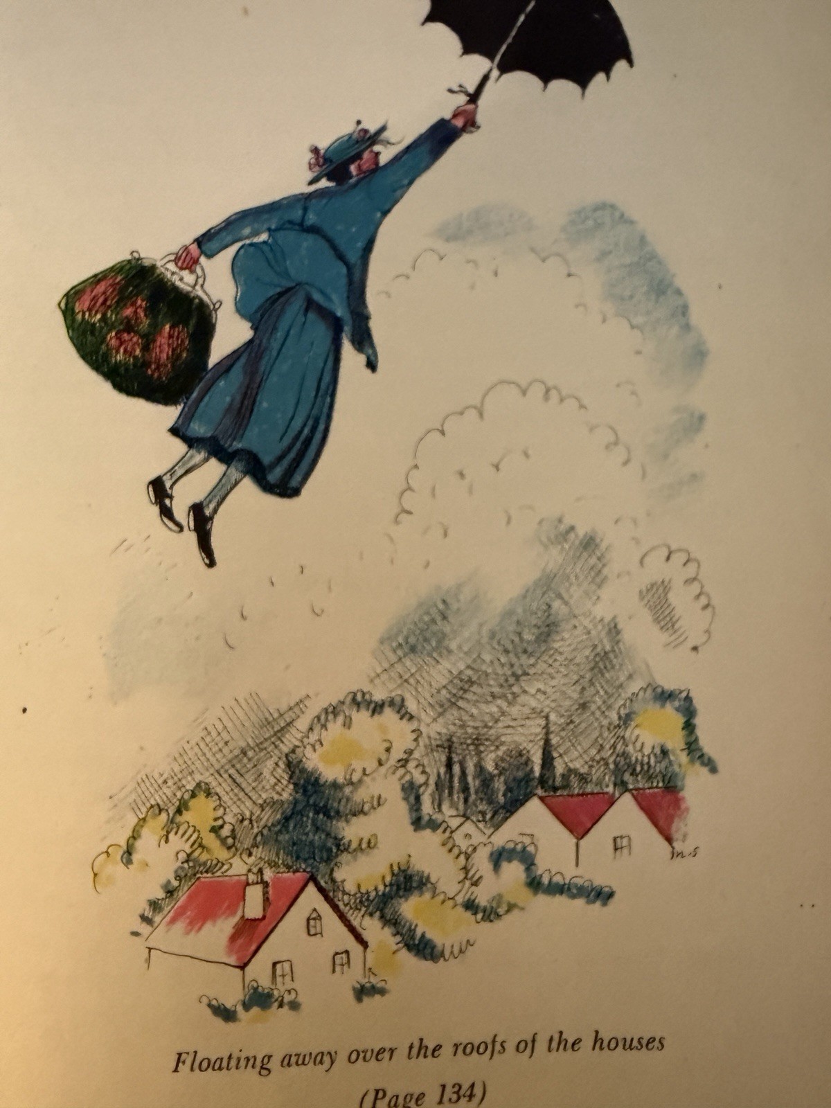 Mary Poppins And Mary Poppins Comes Back Color Illustrations 1937