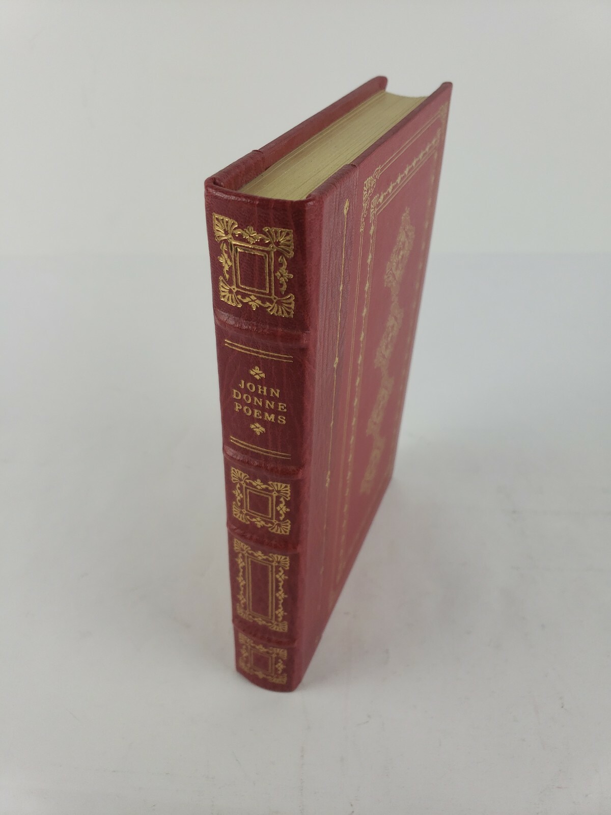The Franklin Library, John Donne Poems, 1/4 Leather Binding 1982