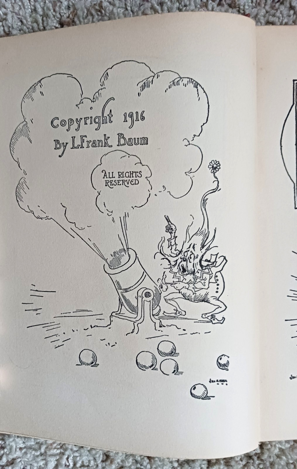 Rinkitink in Oz by L. Frank Baum c. 1916 Reilly & Lee hardcover reprint ed.
