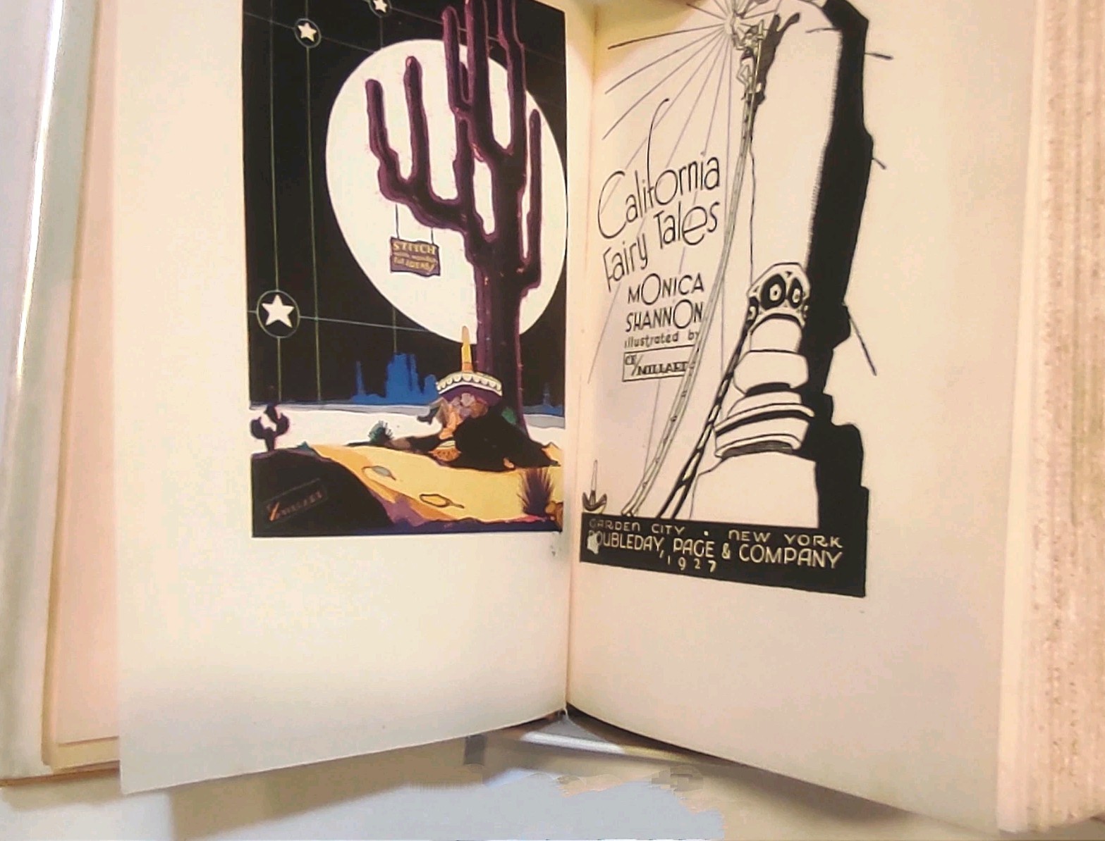 1927 California Fairy Tales Monica Shannon Doubleday Page Dust Jacket Rare VG