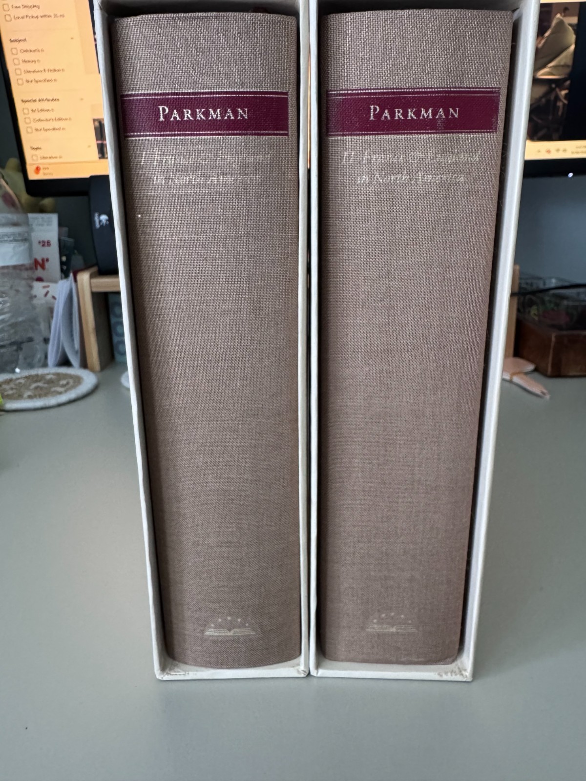 Francis Parkman Volume 1 & 2 – France and England – Library of America Hardcover