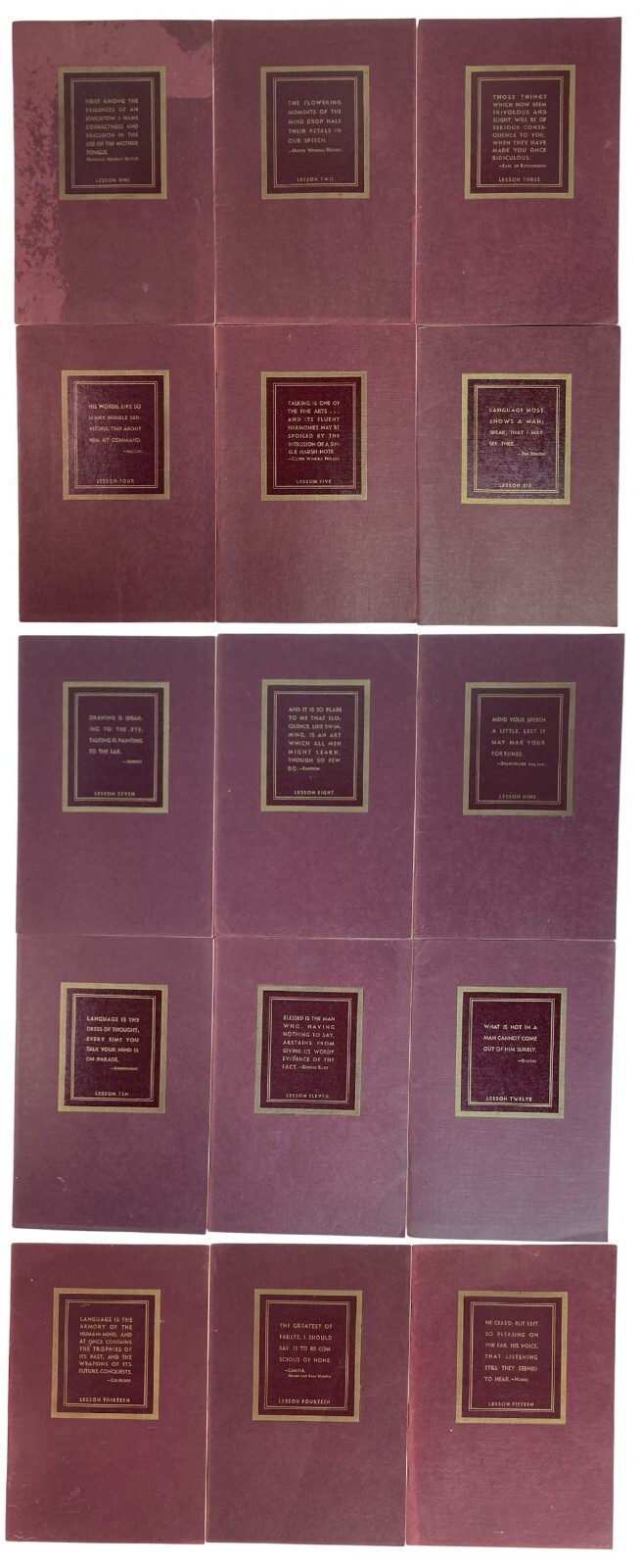 Practical English Effective Speech Teaching Course Hunter 15 Books 1936 1930 VTG