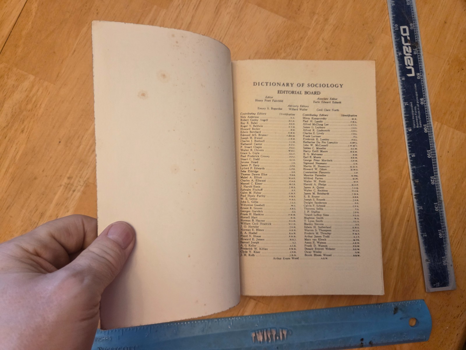 Dictionary of Sociology and Related Sciences – Fairchild – 1959 Trade Paperback