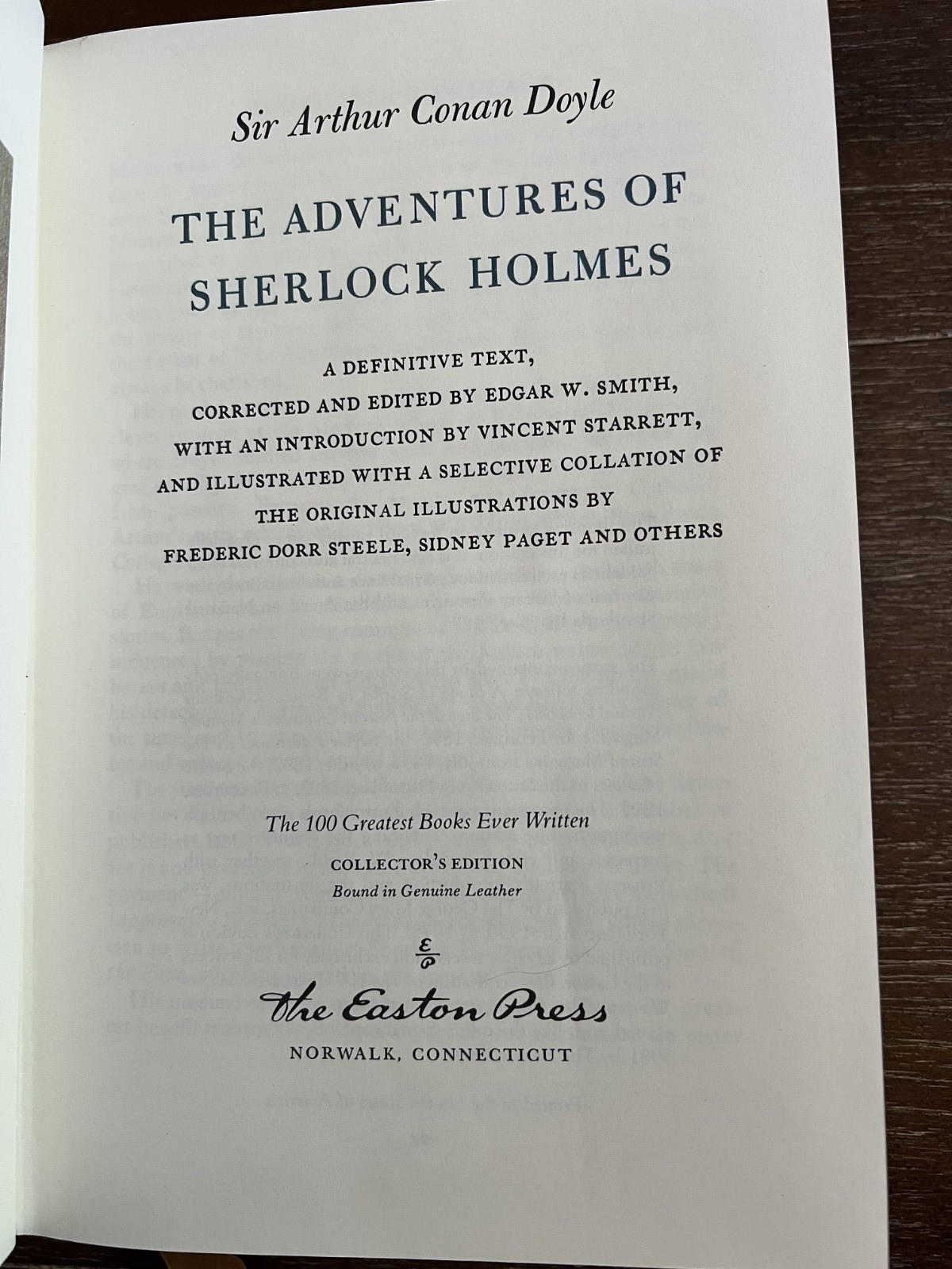 The Adventures Of Sherlock Holmes, Easton Press 1981, 100 Greatest Books Leather