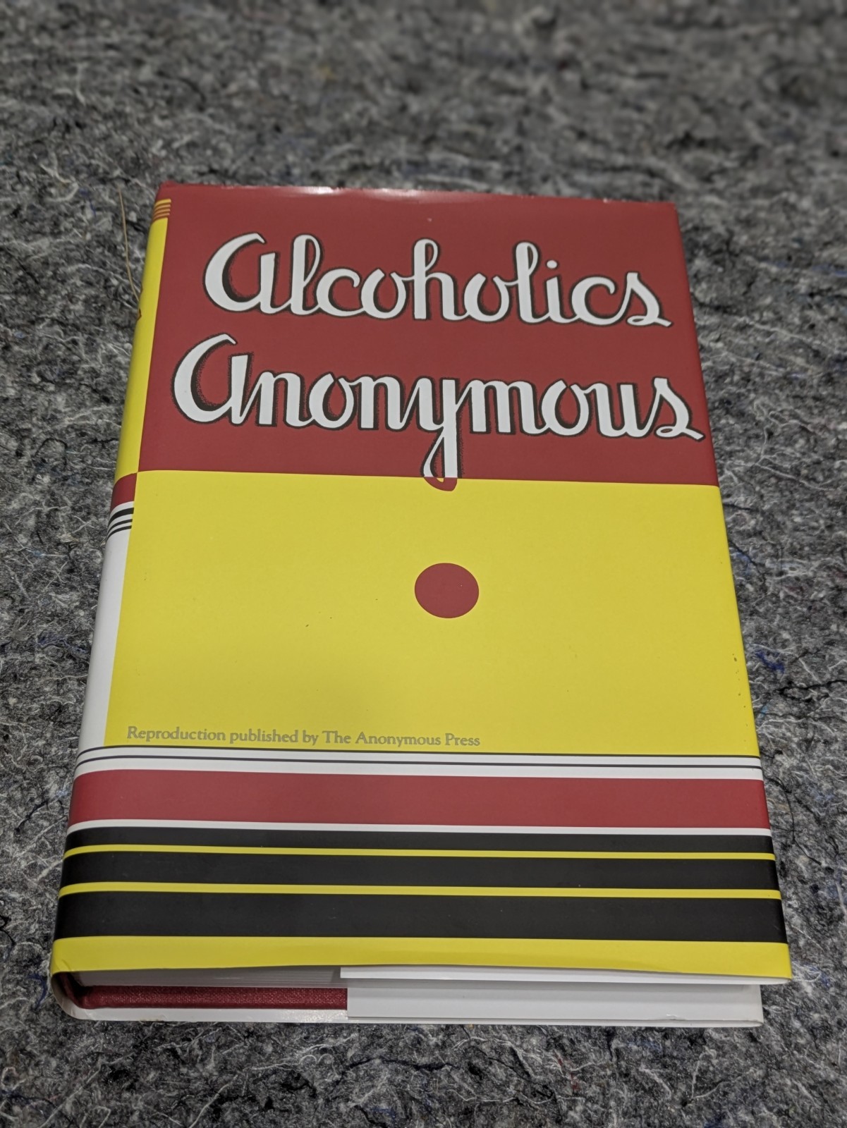 Alcoholics Anonymous Big Book 2014 75th Anniversary Edition Hardcover Reprint