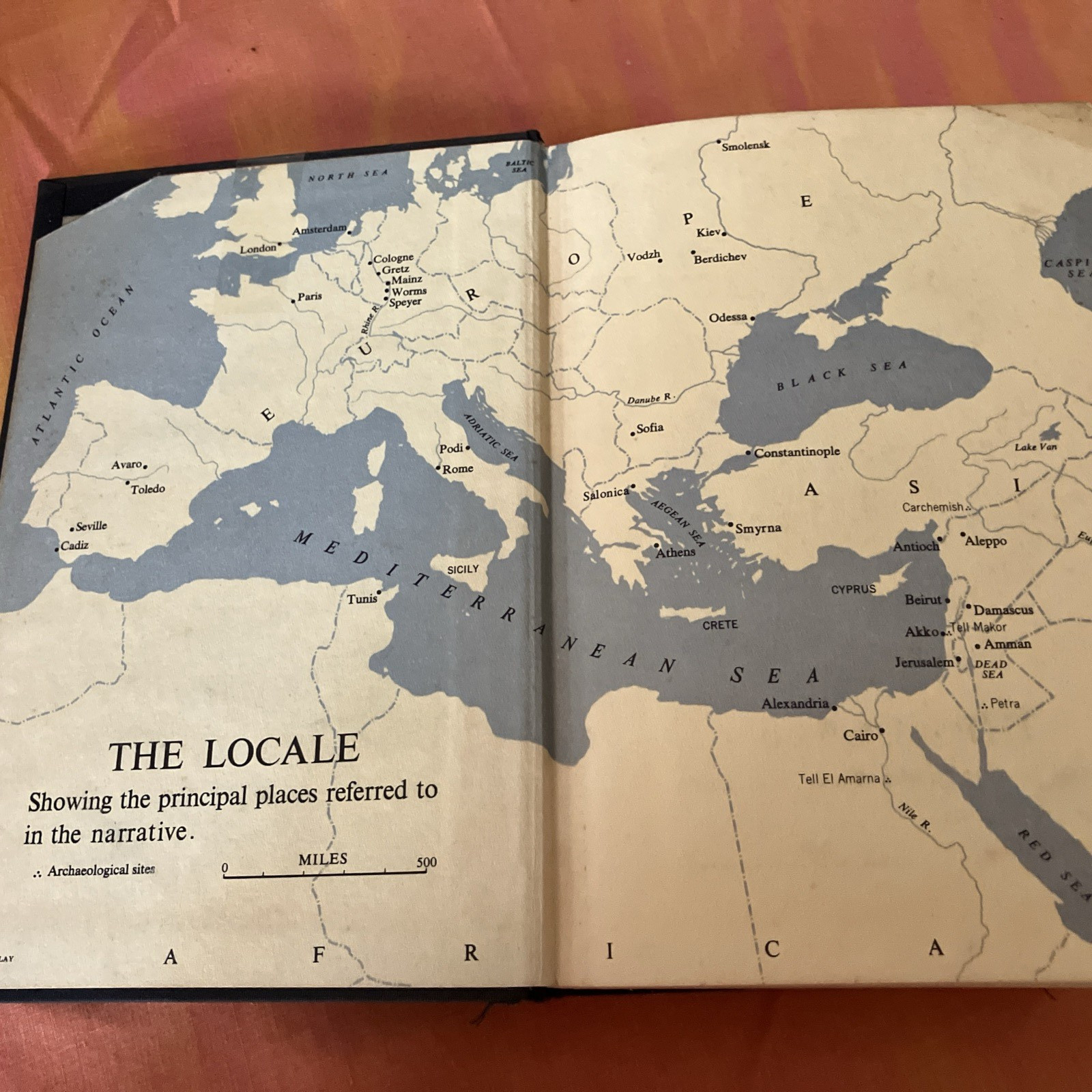 1965 The Source James A Michener Hardcover Book Random House Illustrated Maps