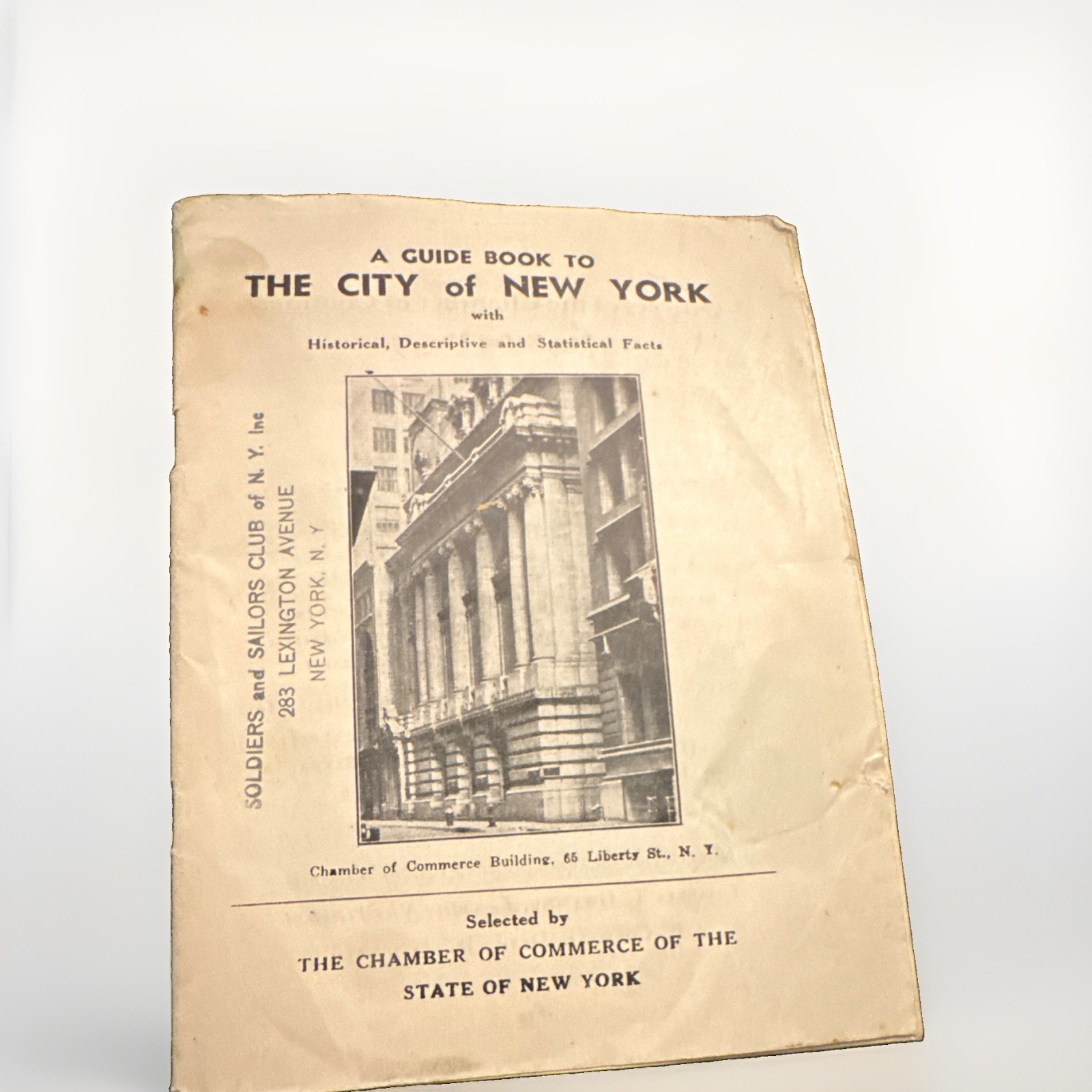 Chamber of Commerce NY A Guide Book to the City of New York Illustrated Pamphlet
