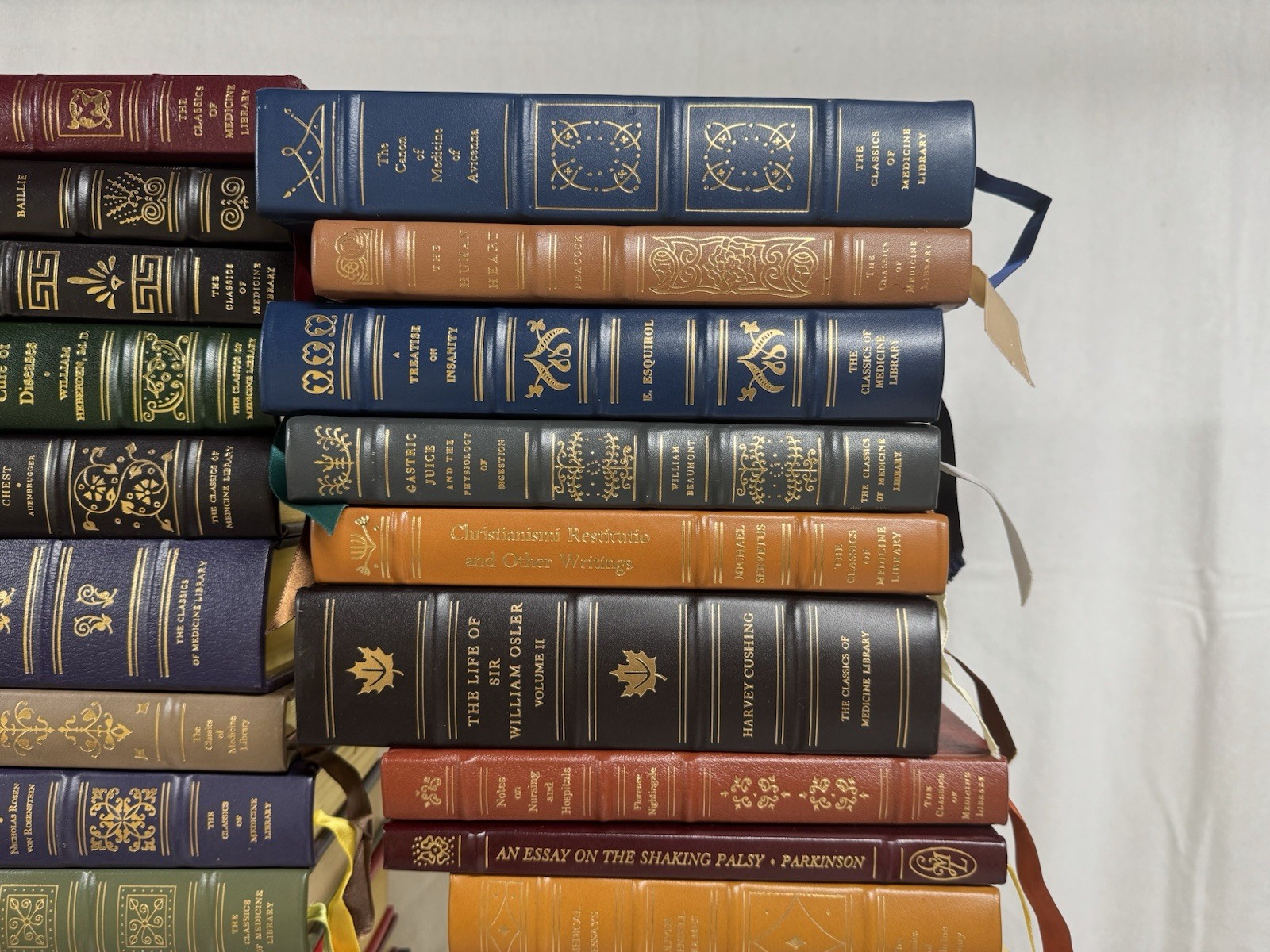 The Classics of Medicine Library Limited Edition Leather-Bound Books – Lot of 79
