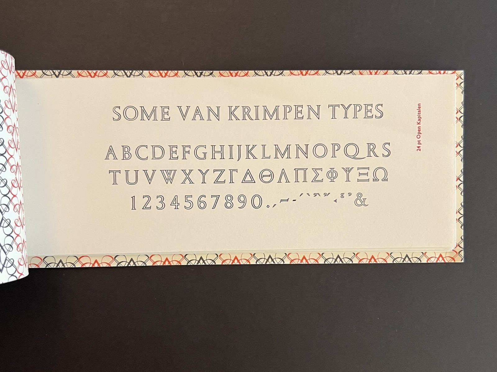 Old School Press, Jan Van Krimpen / Some Van Krimpen Types 1st Edition 2018