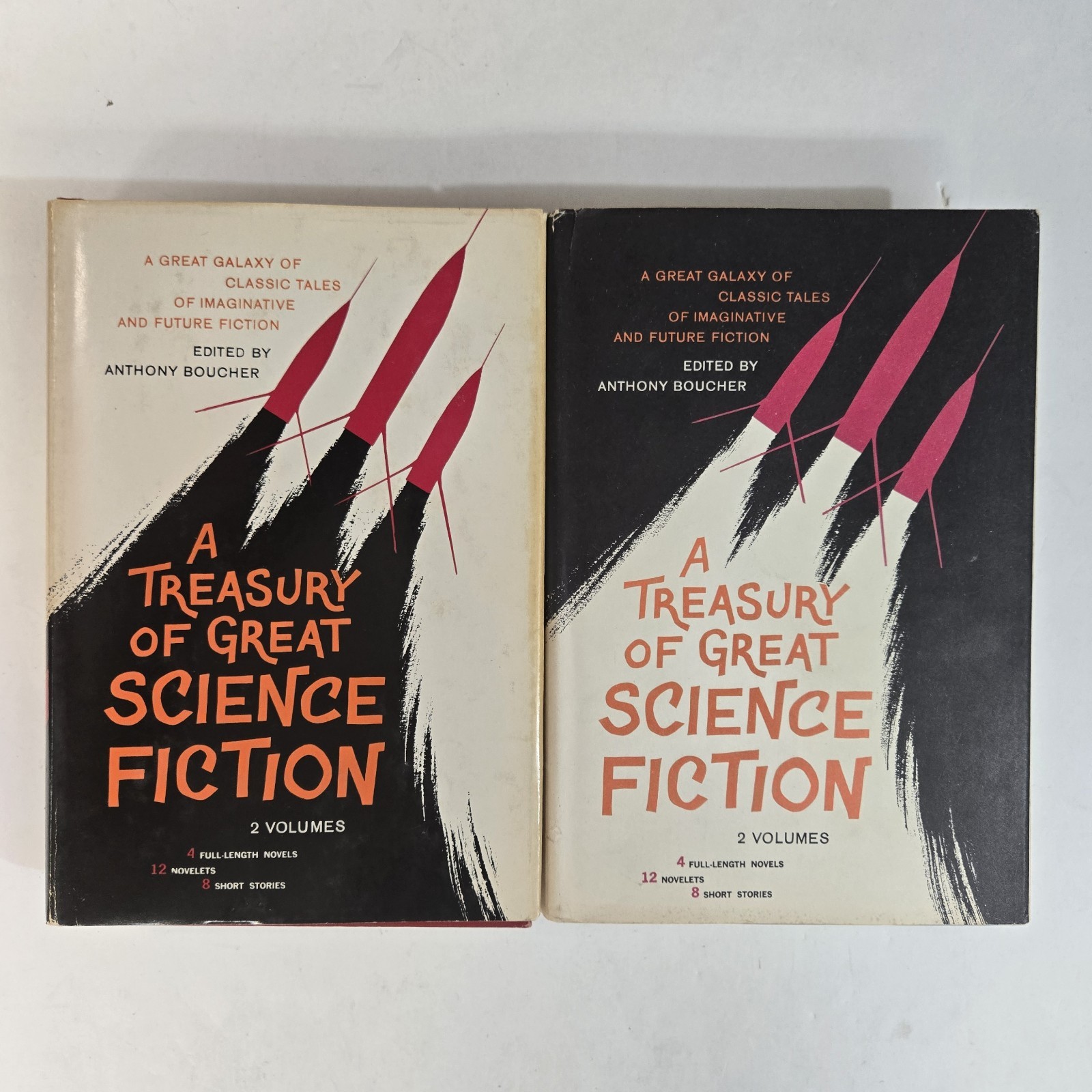 A Treasury of Great Science Fiction 2 Vol Set 1959 Anthony Boucher Doubleday BCE